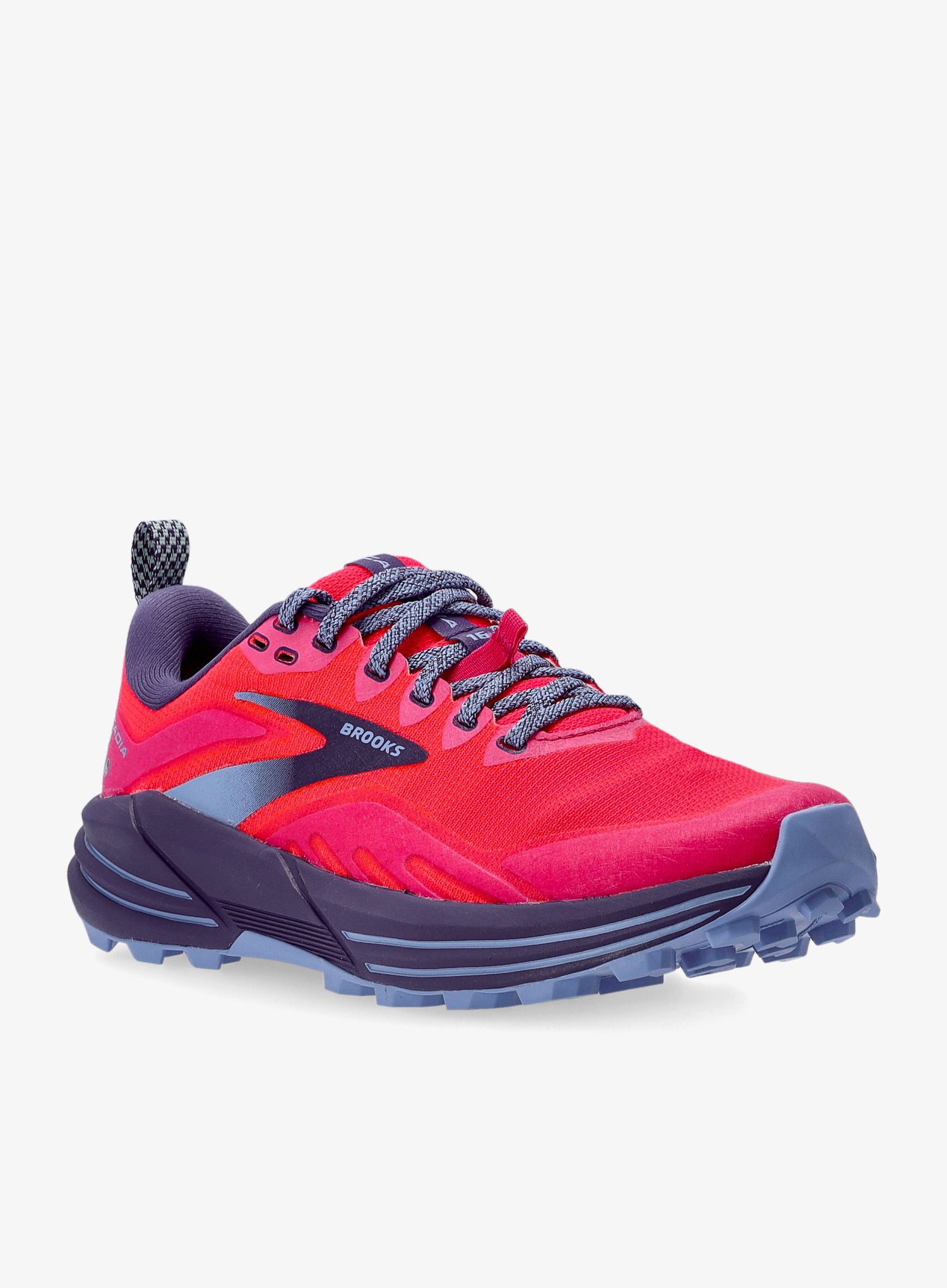 Ženski tekaški čevlji Brooks Cascadia 16 - pink/flambe/cobalt