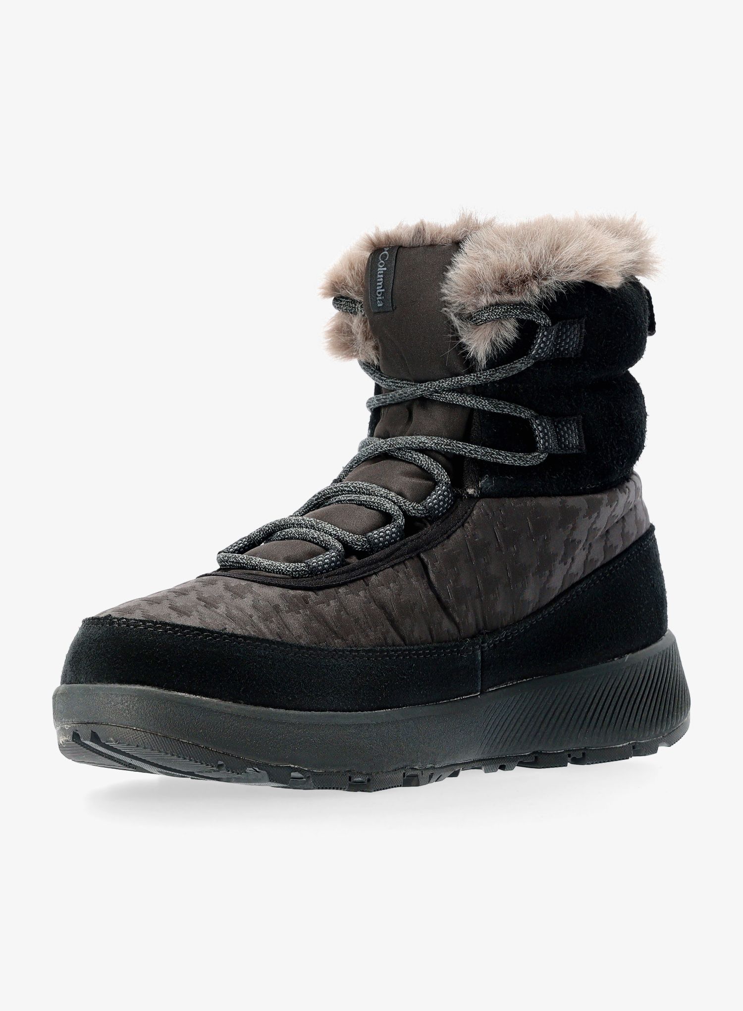 Ženski zimski čevlji Columbia Slopeside Peak Luxe - black/graphite