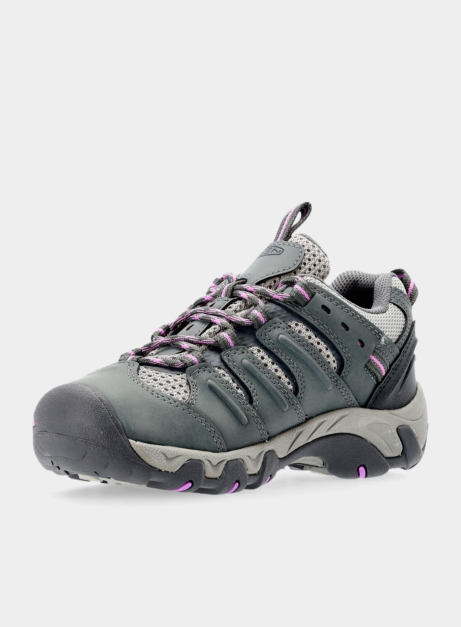 Ženski pohodniški čevlji Keen Koven WP - steel grey/african violet