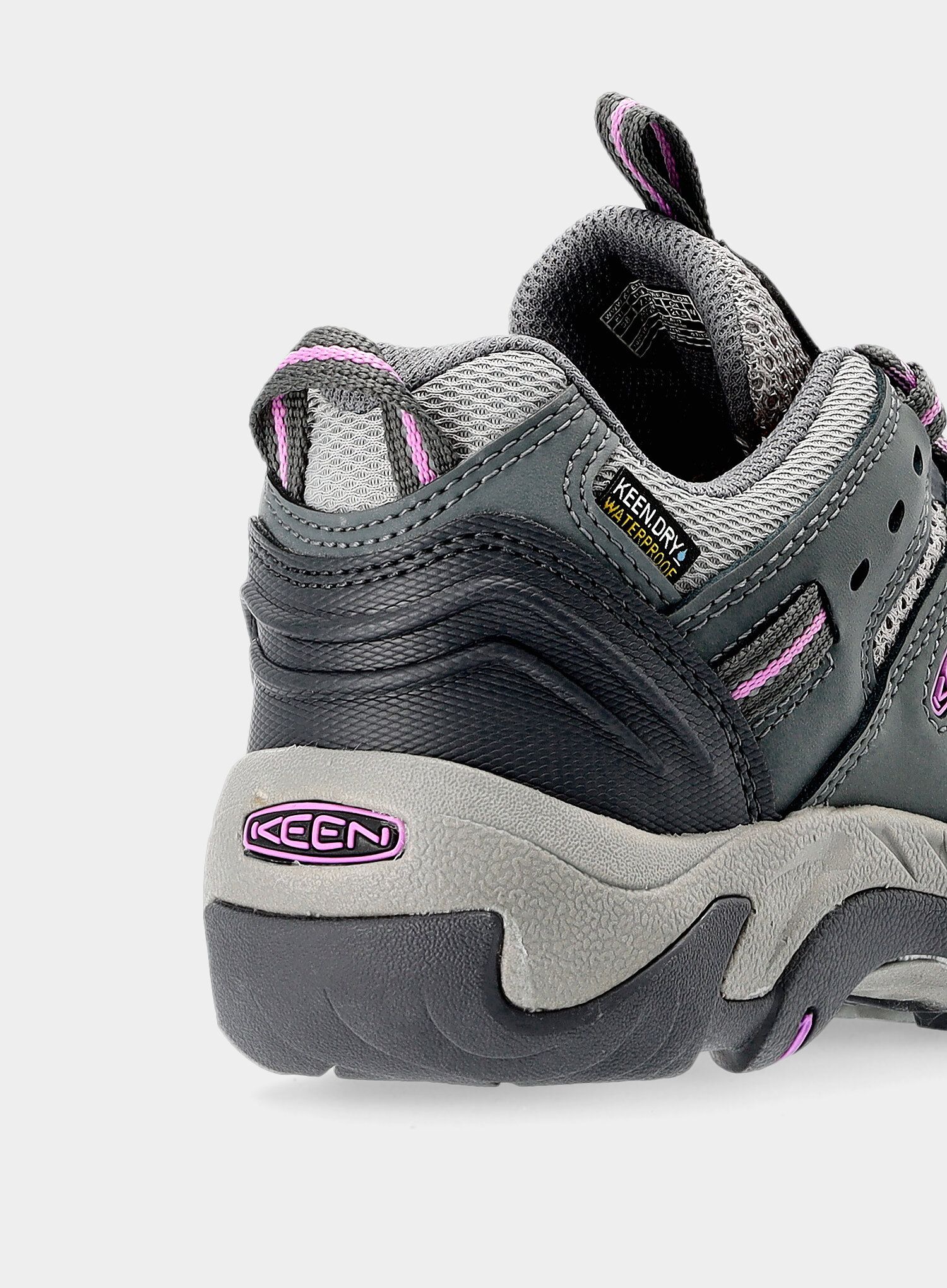 Ženski pohodniški čevlji Keen Koven WP - steel grey/african violet