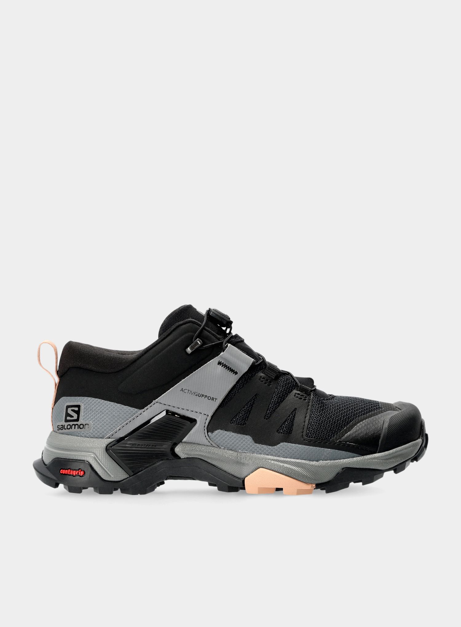 Ženski pohodniški čevlji Salomon X Ultra 4 - black/quiet shade