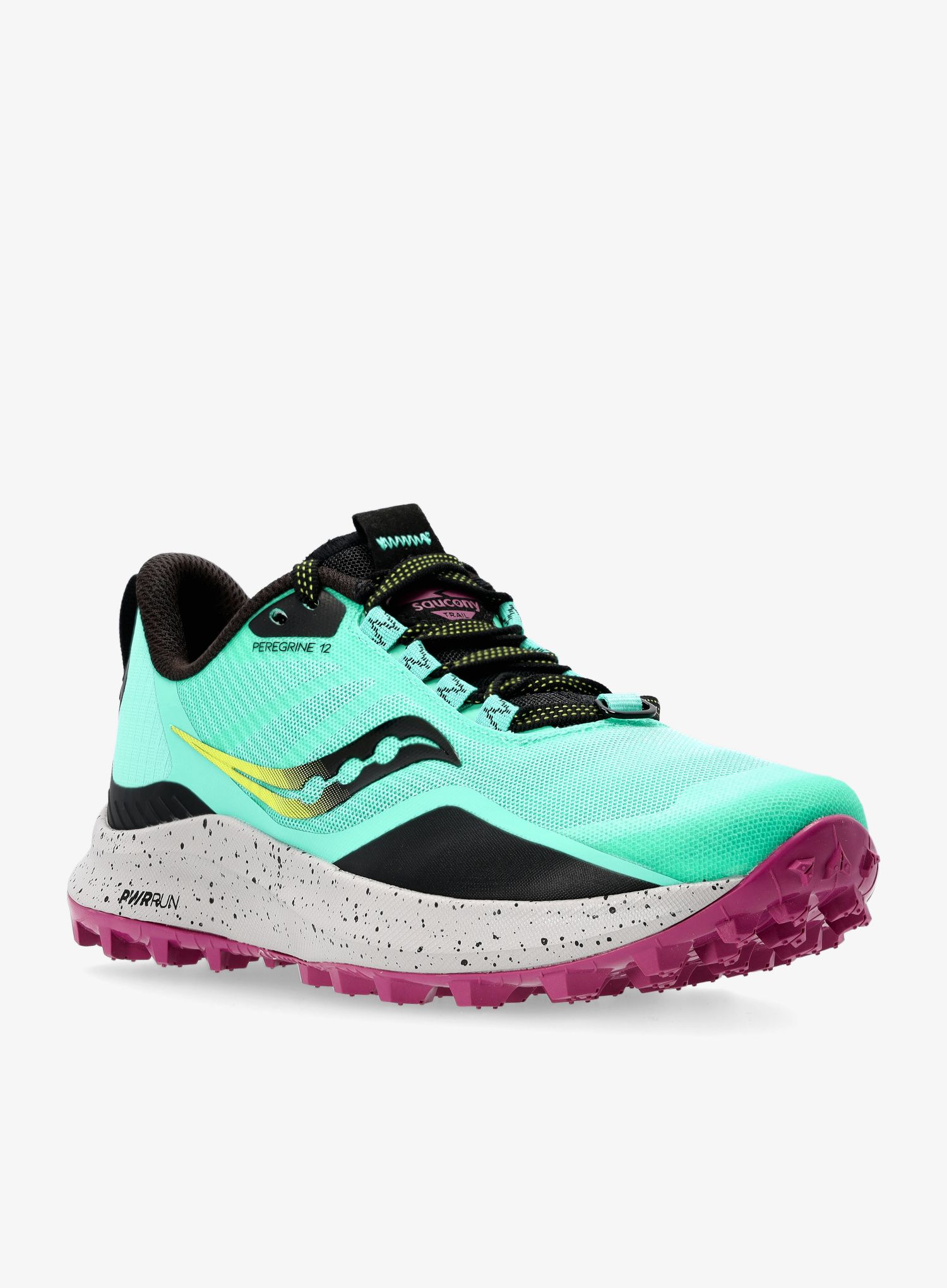 Ženski tekaški čevlji Saucony Peregrine 12 - cool mint/acid