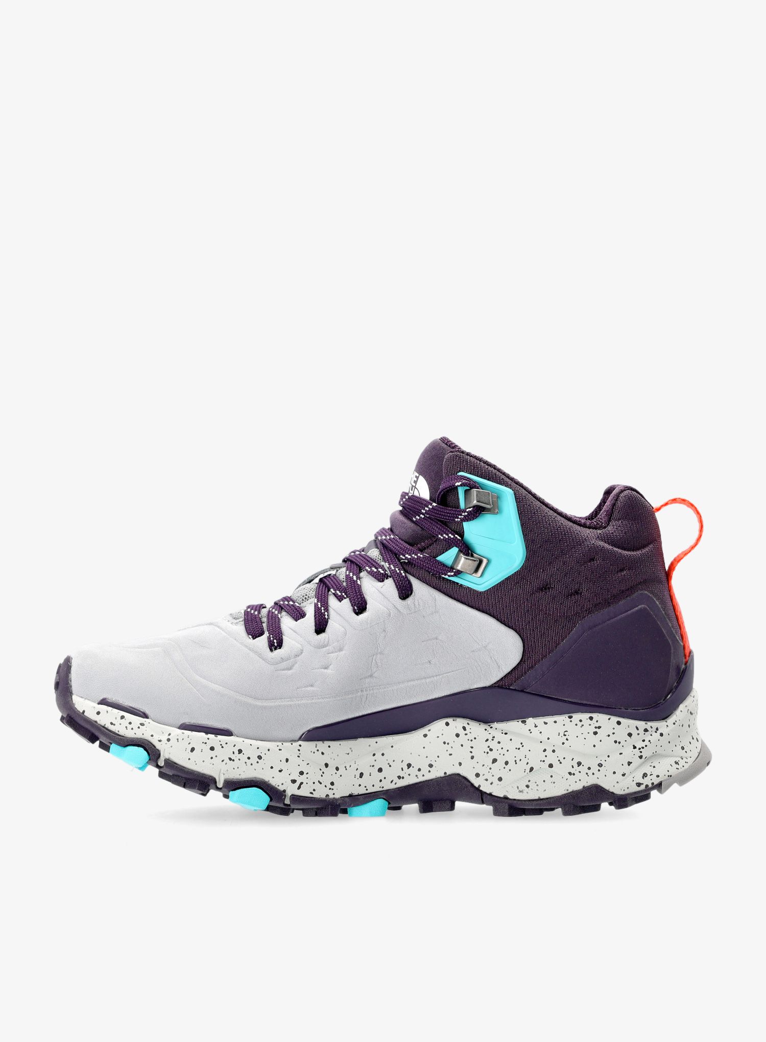 Ženski čevlji The North Face Vectiv Exploris MID Futurelight LTHR - meld grey/dark eggplant purple