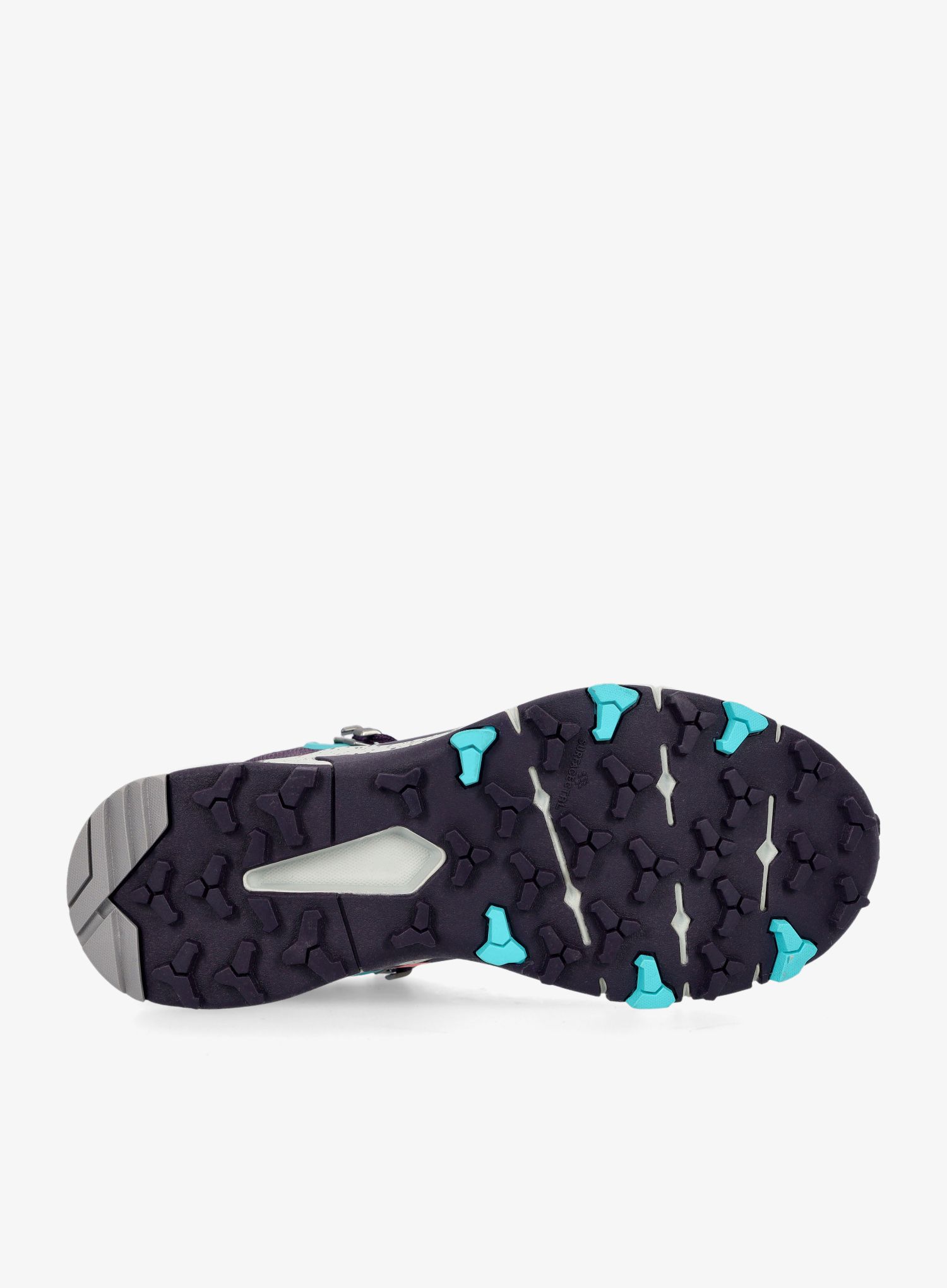 Ženski čevlji The North Face Vectiv Exploris MID Futurelight LTHR - meld grey/dark eggplant purple
