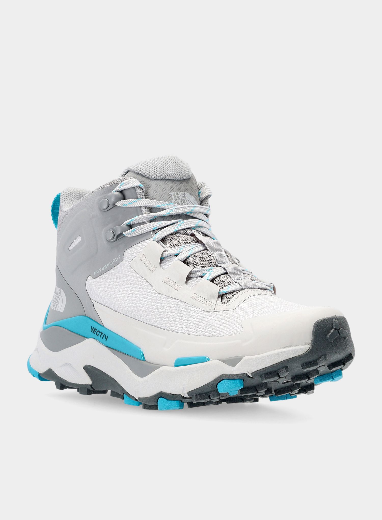 Ženski čevlji The North Face Vectiv Exploris Mid FUTURELIGHT - micro chip grey/maui blue