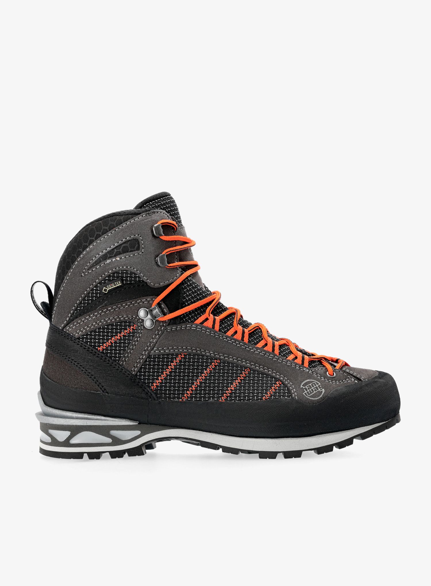 Čevlji za polavtomatske dereze Hanwag Makra Combi GTX - asphalt/orange