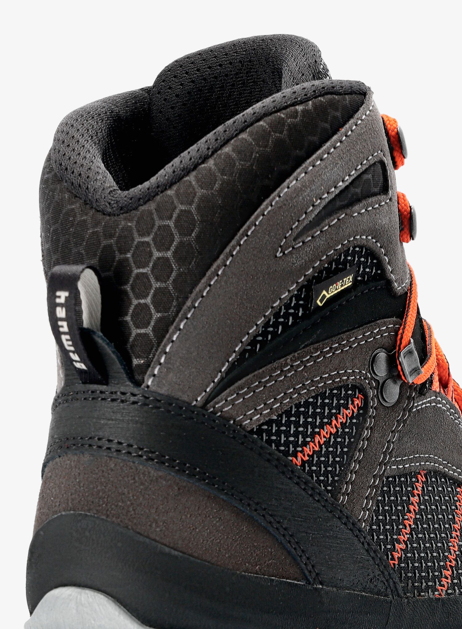 Čevlji za polavtomatske dereze Hanwag Makra Combi GTX - asphalt/orange