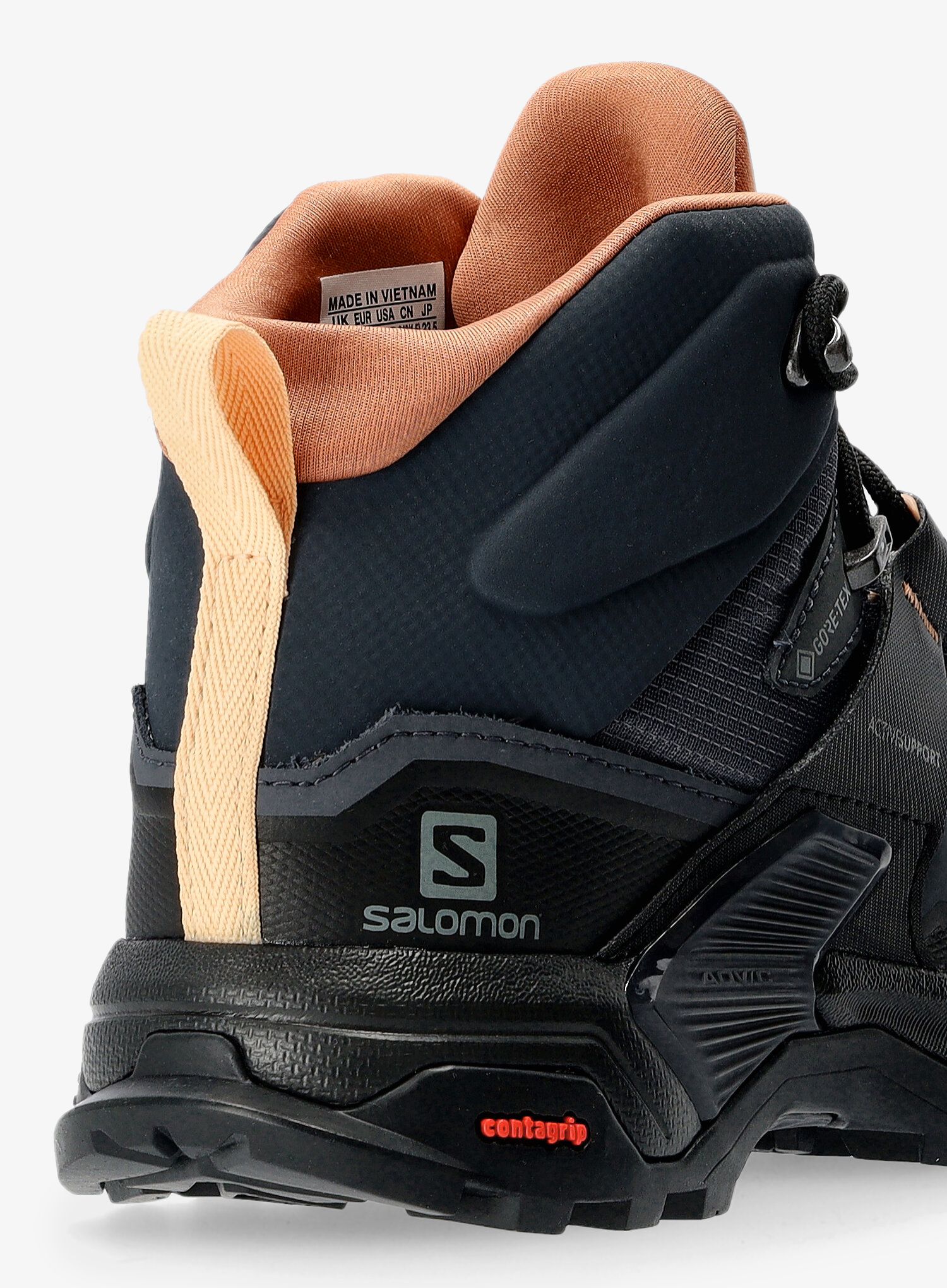Ženski GORE-TEX čevlji Salomon X Ultra 4 Mid GTX - ebony/mocha mousse