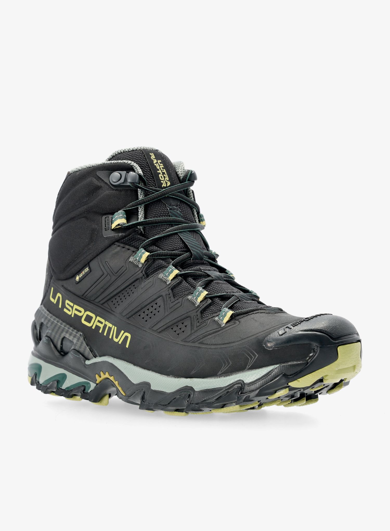 Moški čevlji La Sportiva Ultra Raptor II Mid Leather GTX - black/cedar