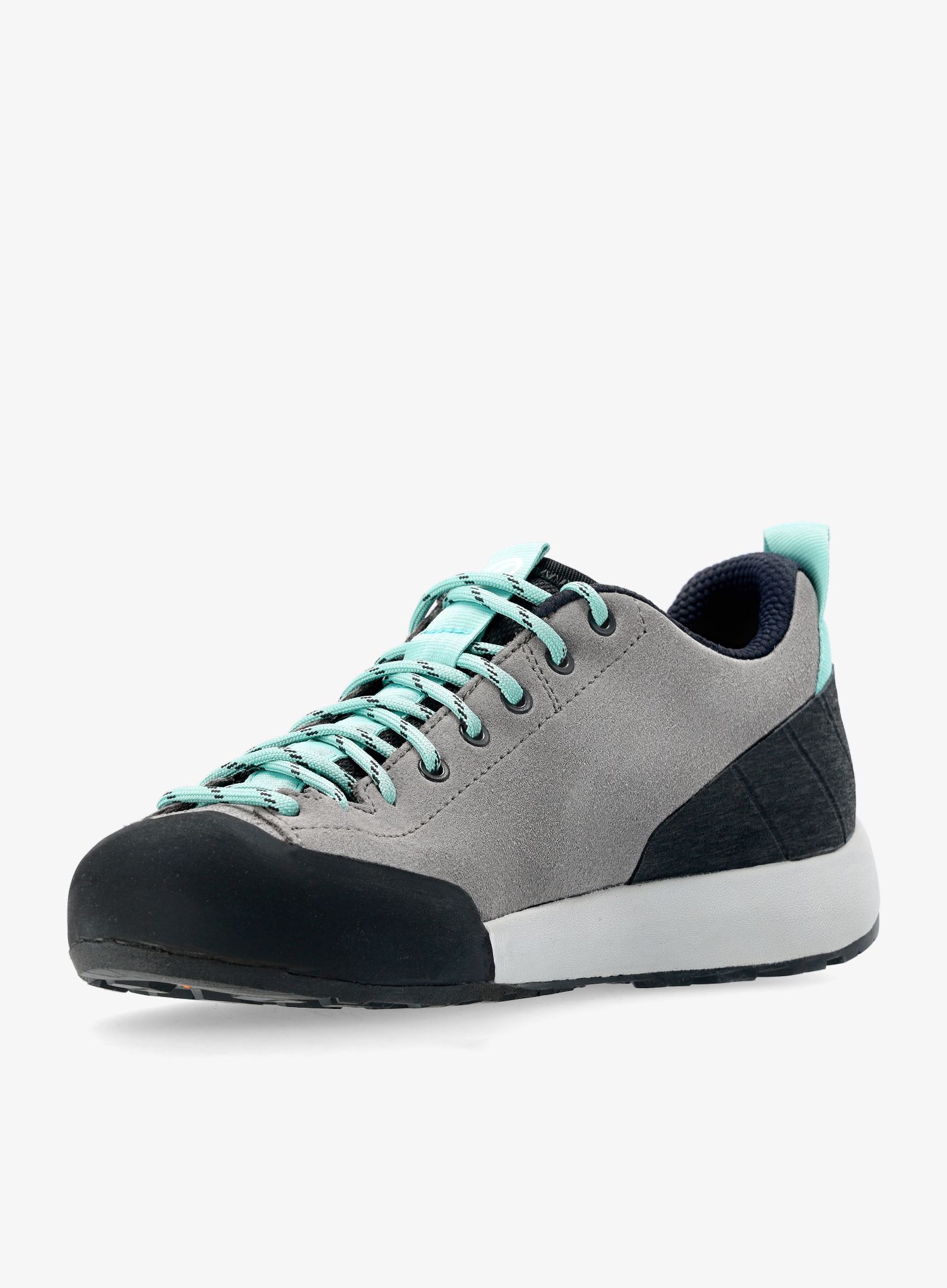 Ženski pristopni čevlji Scarpa Gecko - midgray/aqua