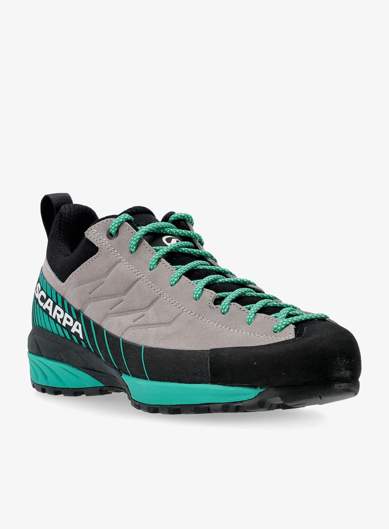 Ženski pristopni čevlji Scarpa Mescalito - gray/tropical green