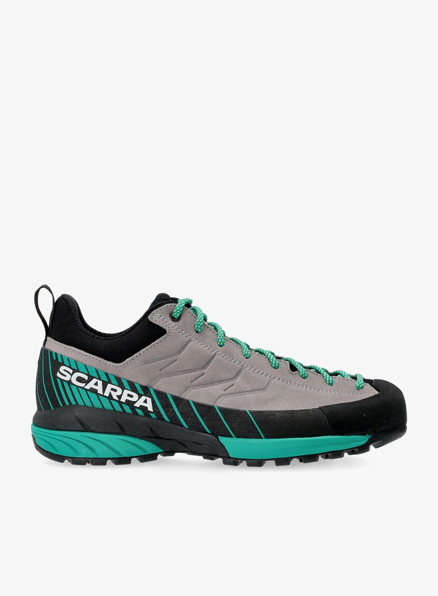 Ženski pristopni čevlji Scarpa Mescalito - gray/tropical green