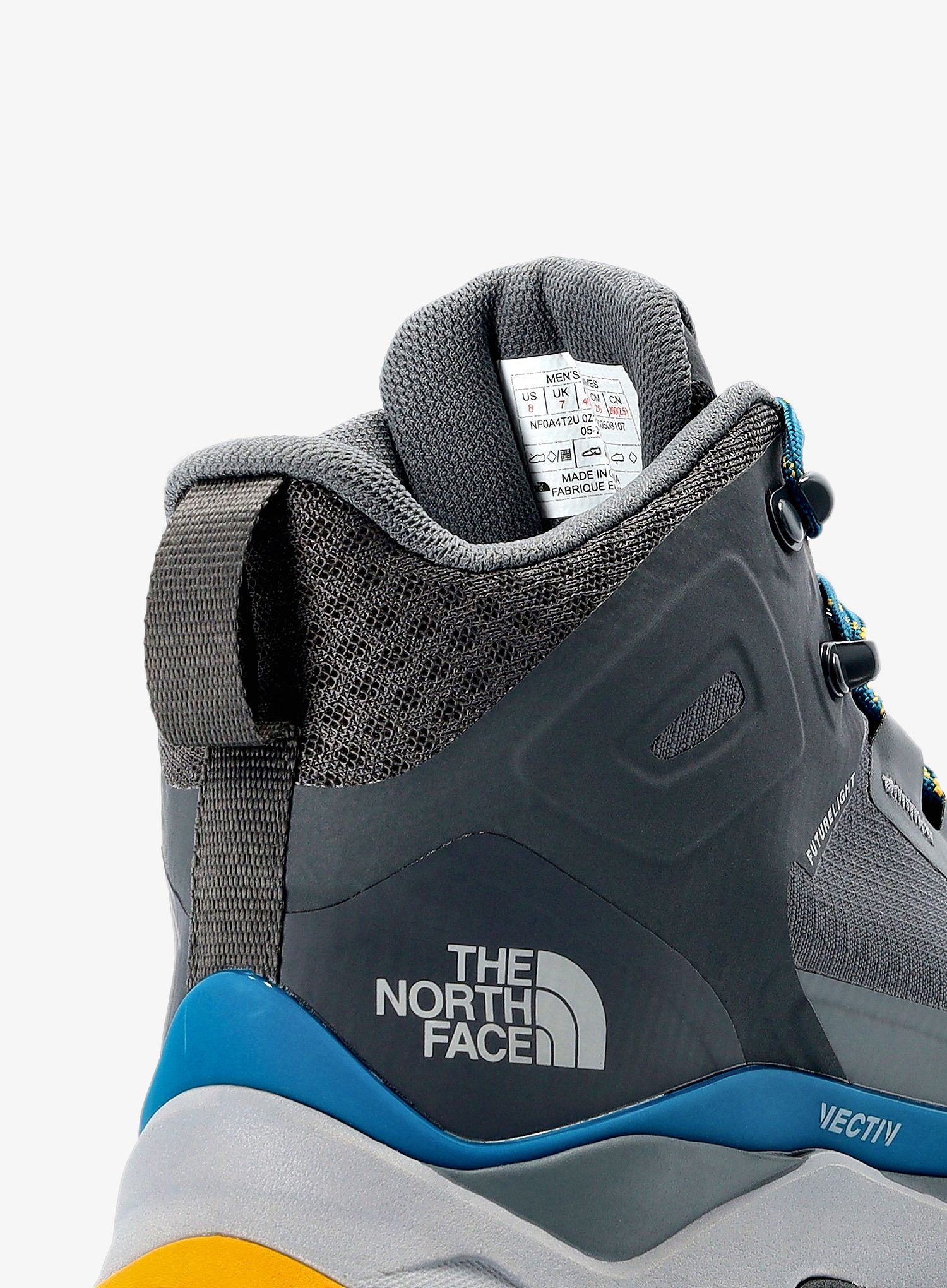 Moški pohodniški čevlji The North Face Vectiv Exploris Mid FUTURELIGHT - zinc grey/asphalt grey