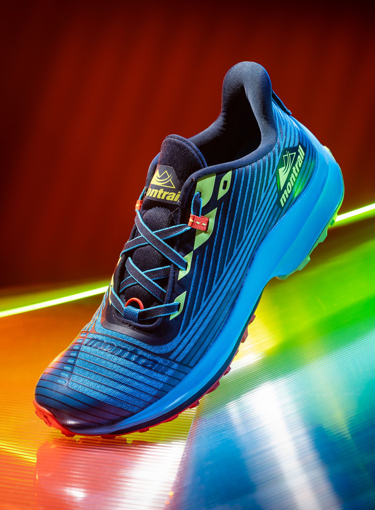 Moški tekaški čevlji Columbia Montrail Trinity AG - collegiate navy/fission
