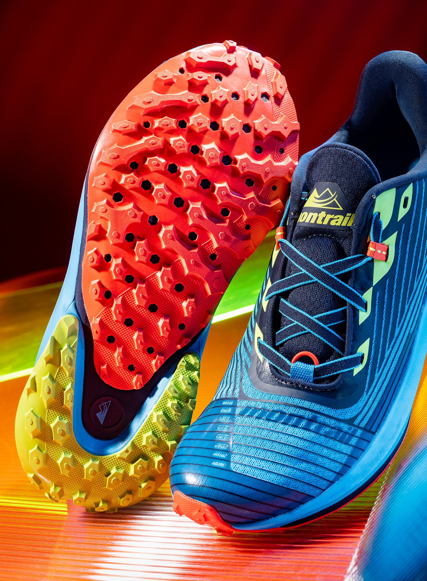 Moški tekaški čevlji Columbia Montrail Trinity AG - collegiate navy/fission