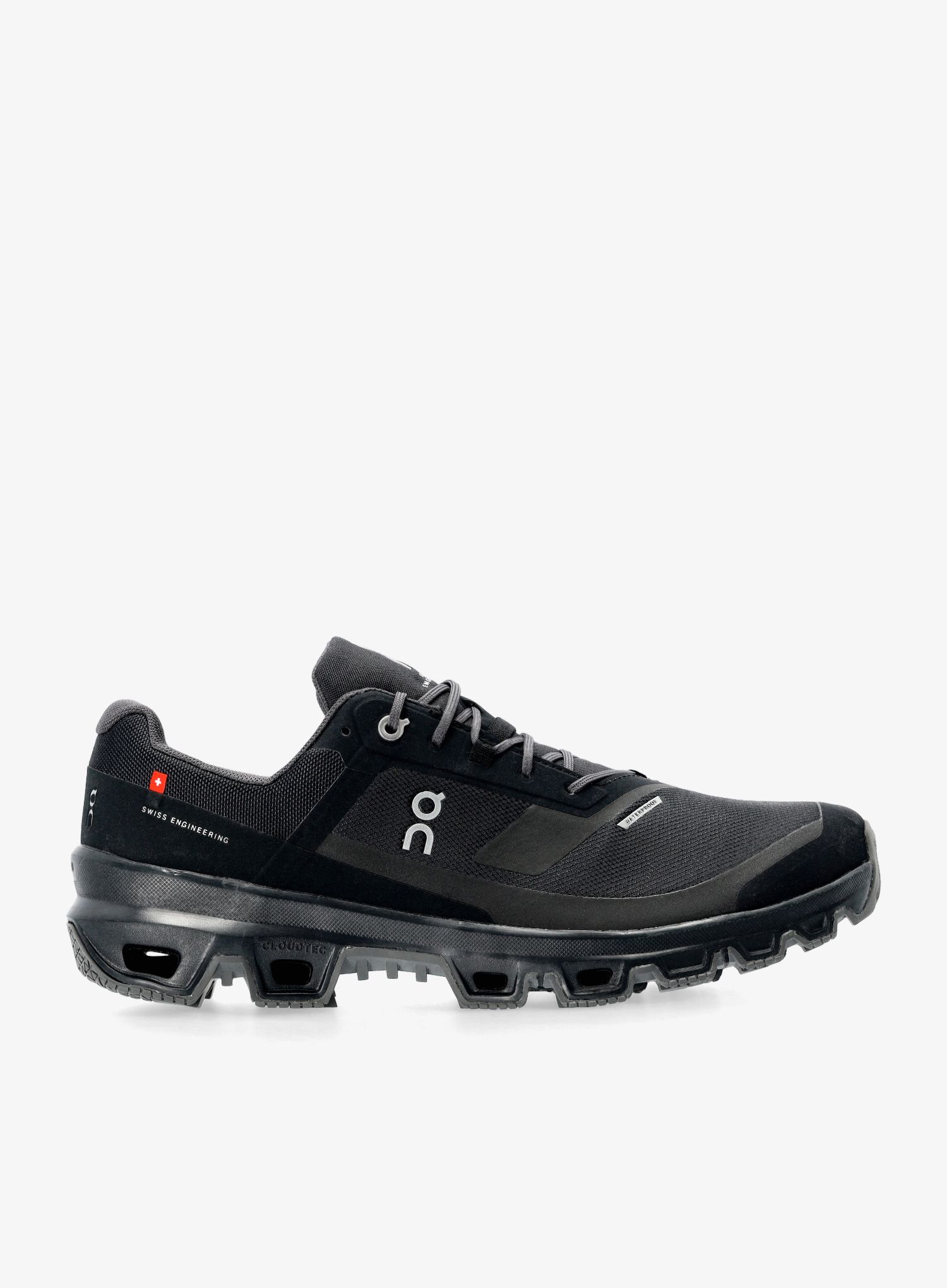 Moški tekaški čevlji On Cloudventure Waterproof - black