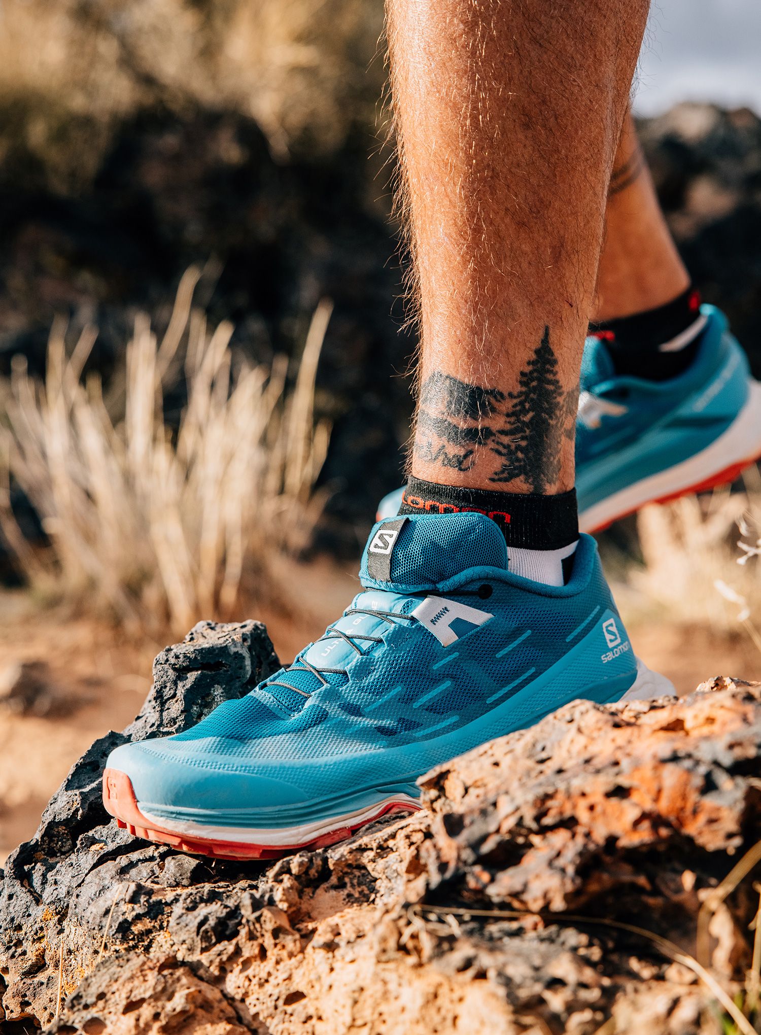 Moški tekaški čevlji Salomon Ultra Glide - crystal teal/reef/goji