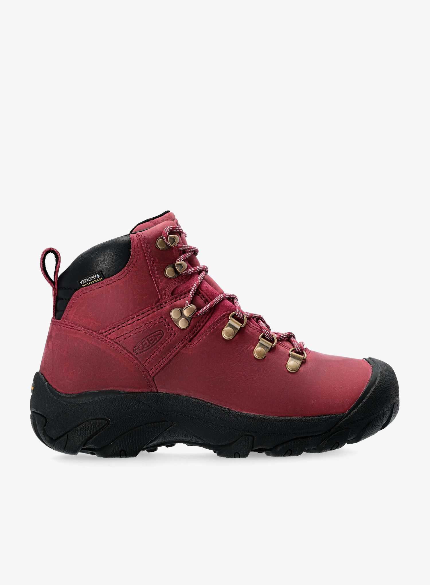 Ženski treking čevlji Keen Pyrenees - tibetan red/black