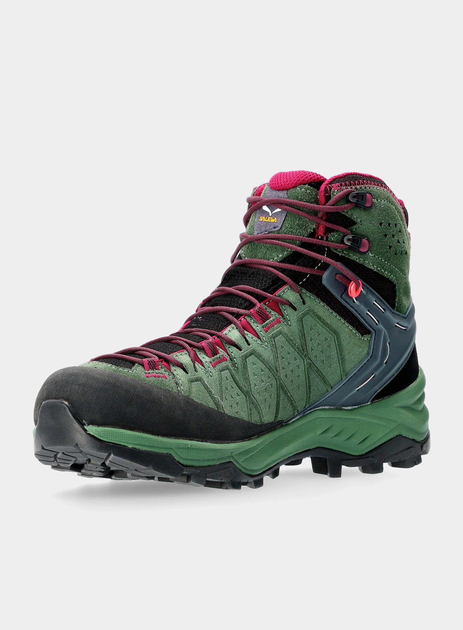 Ženski treking čevlji Salewa Alp Trainer 2 Mid GTX - duck green/rhododendon