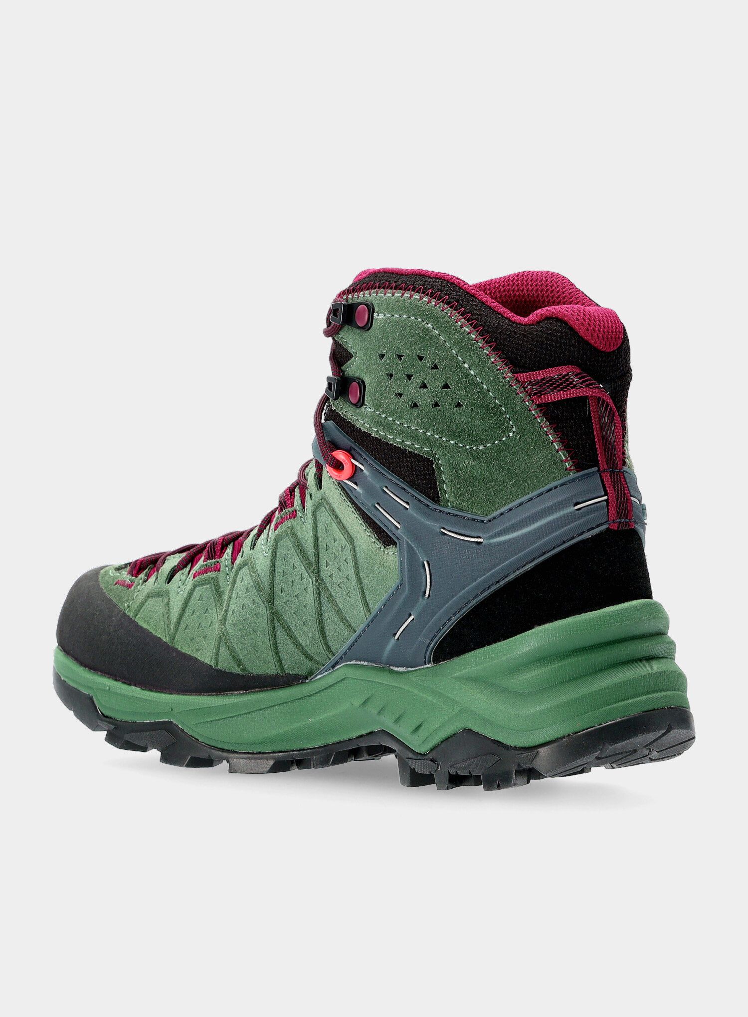 Ženski treking čevlji Salewa Alp Trainer 2 Mid GTX - duck green/rhododendon