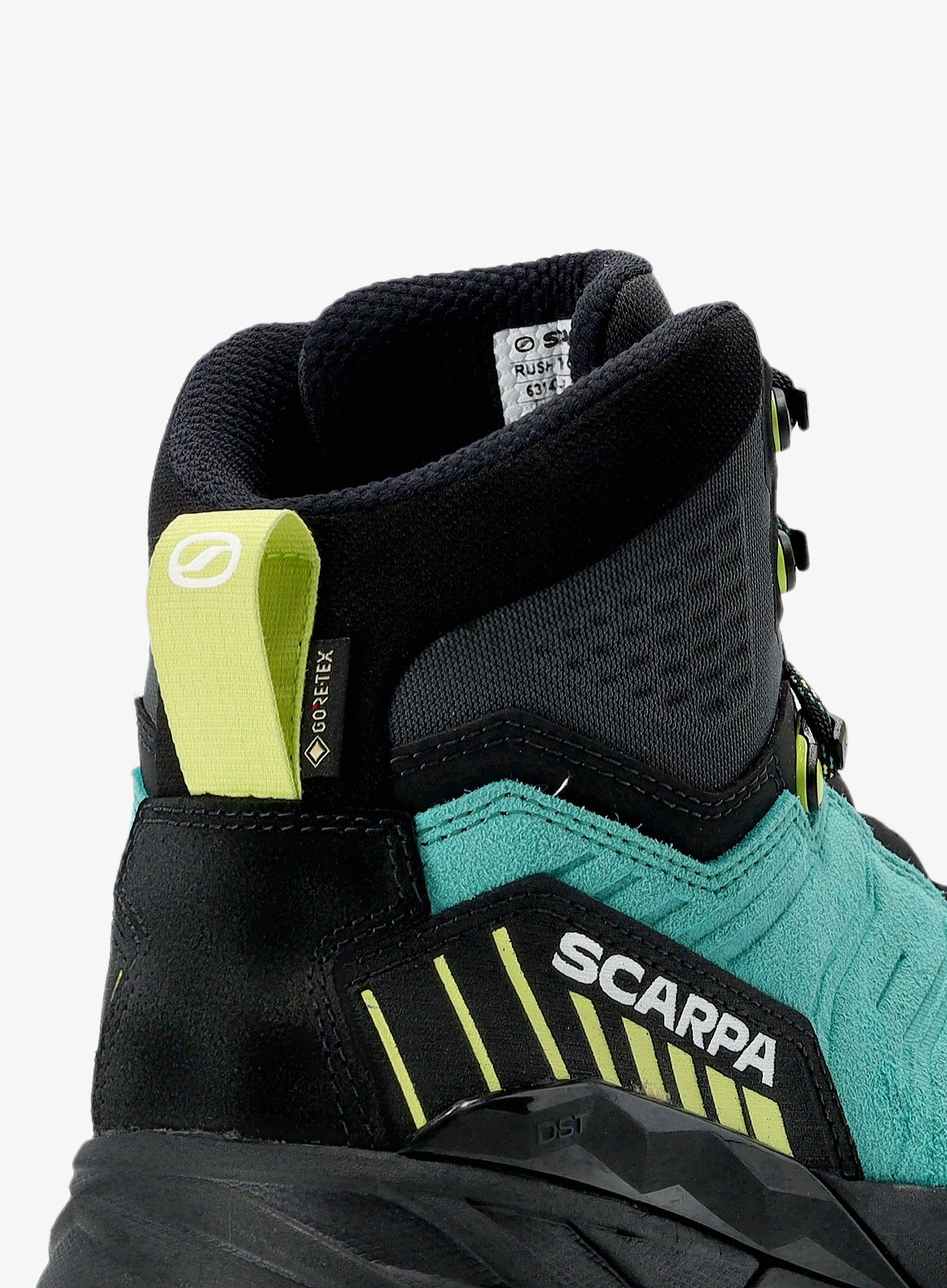 Ženski treking čevlji Scarpa Rush TRK GTX - ceramic/sunny lime