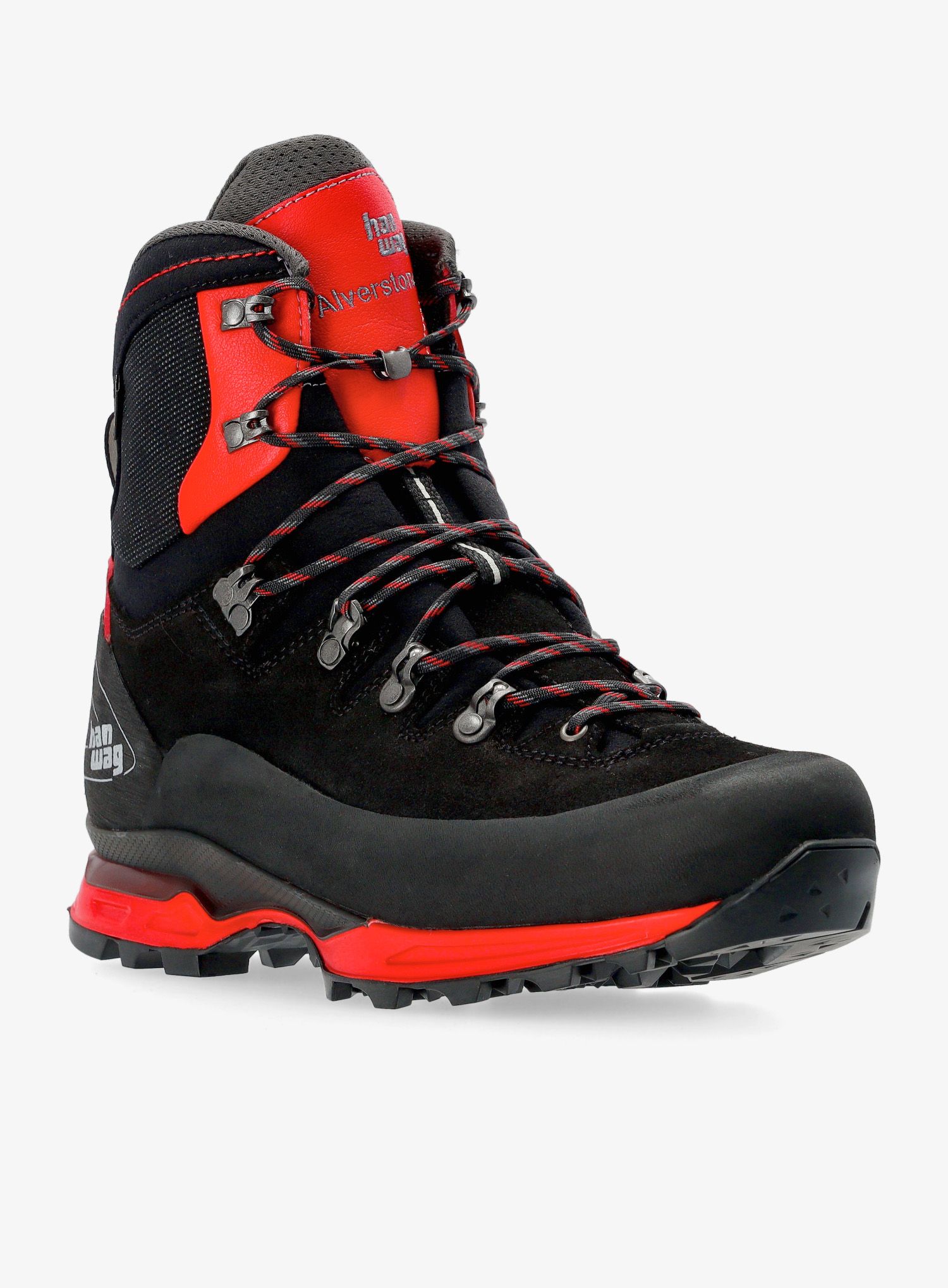 Treking čevlji Hanwag Alverstone II GTX - black/red