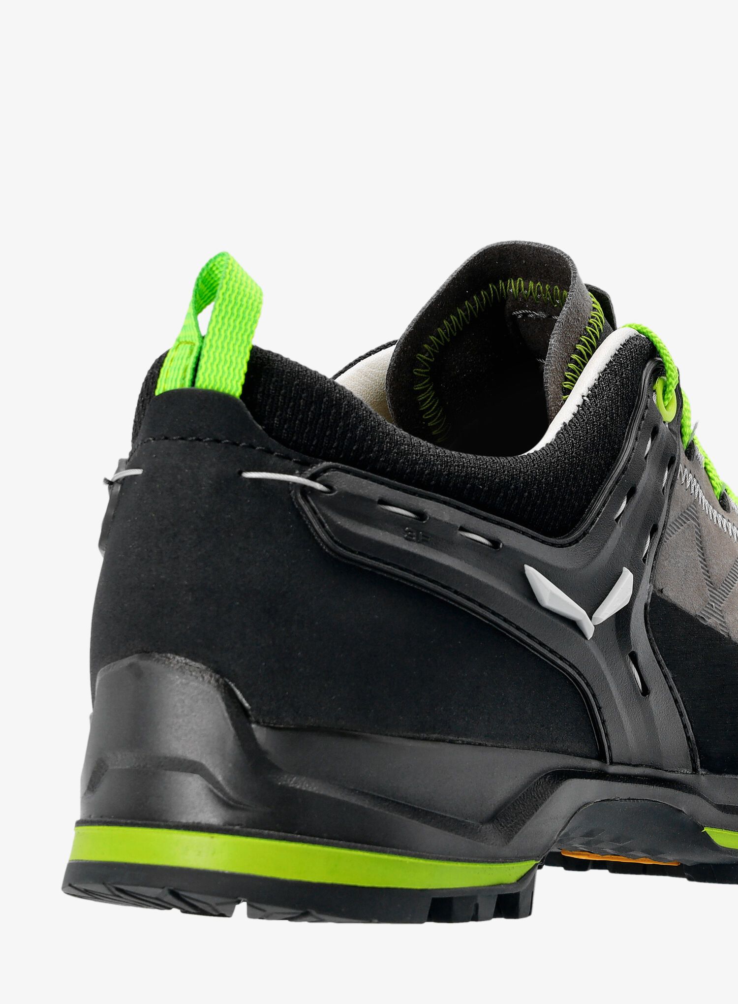 Treking čevlji Salewa Mountain Trainer 2 Leather - smoked/fluo green