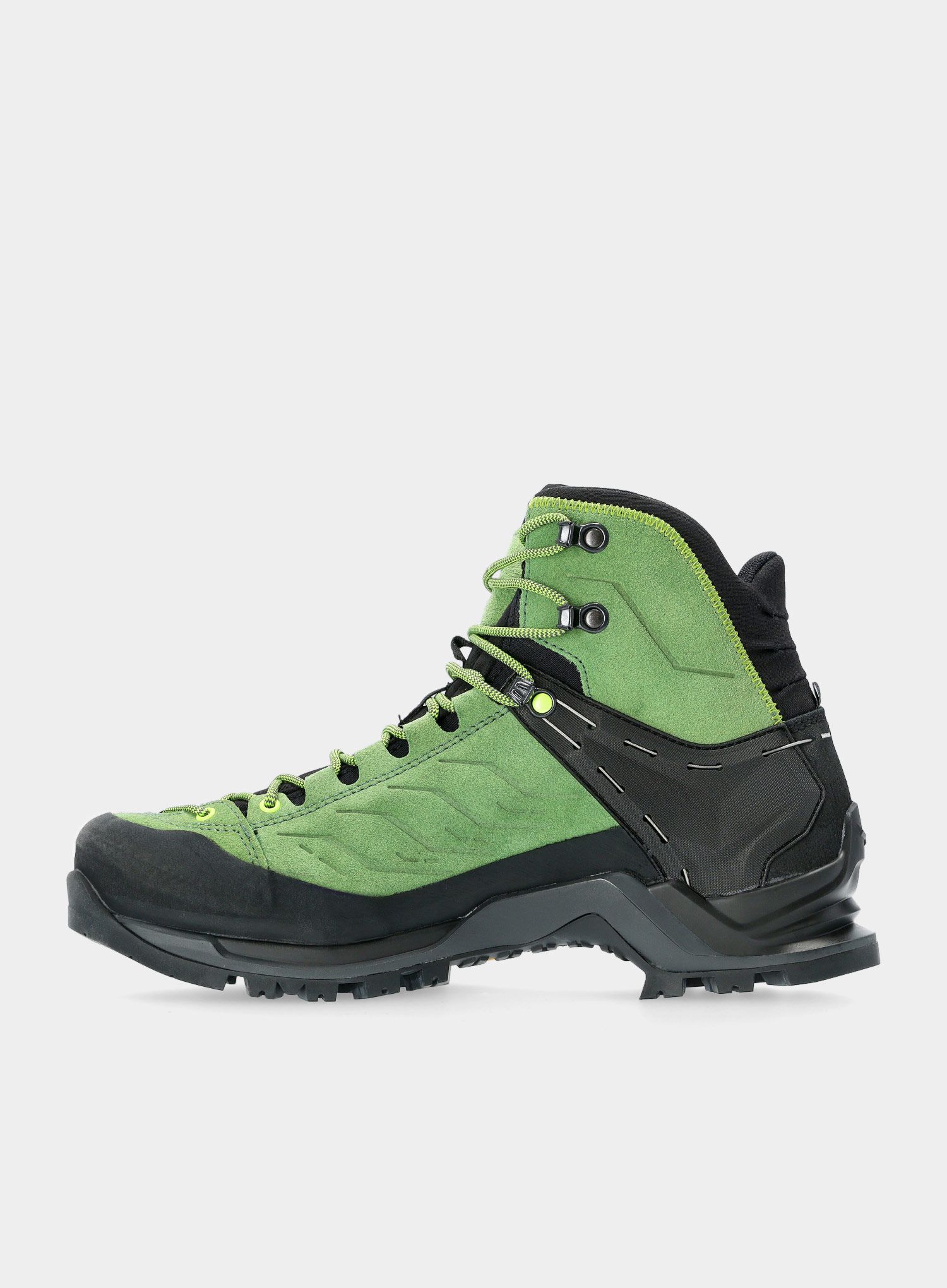 Treking čevlji Salewa Mountain Trainer Mid GTX - myrtle/fluo green