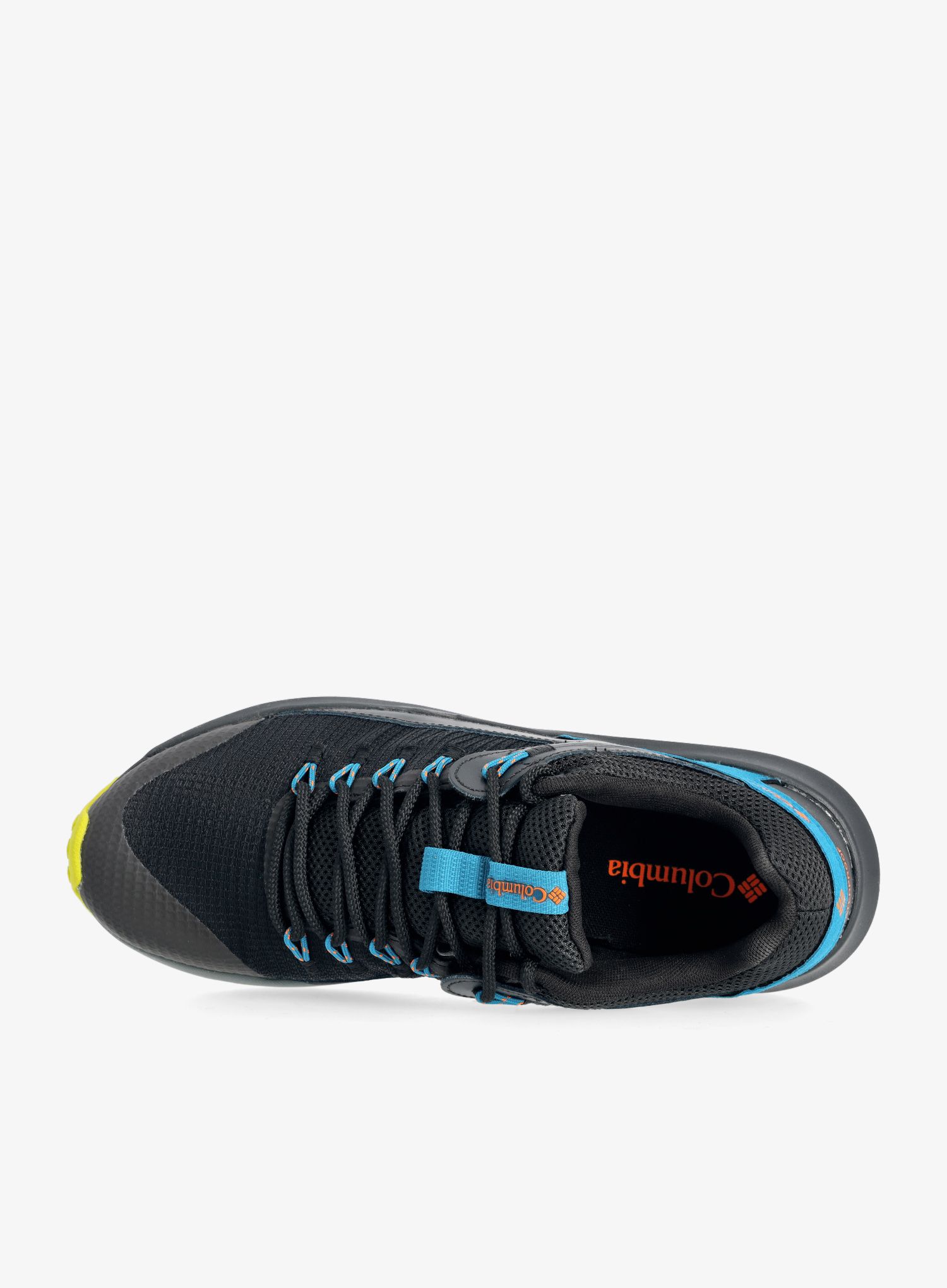 Moški pohodniški čevlji Columbia Trailstorm WP - black/solar