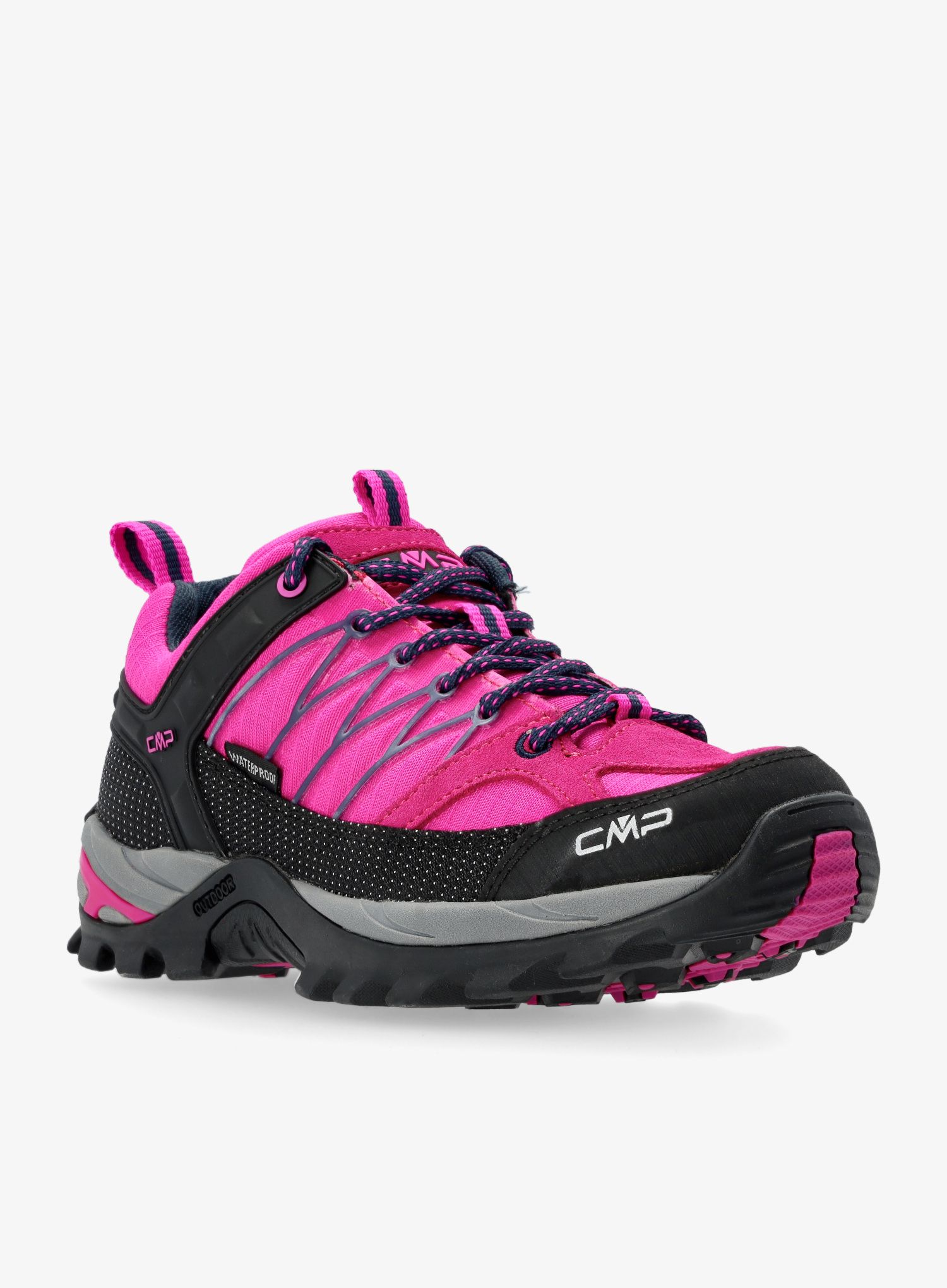 Ženski pohodniški čevlji CMP Rigel Low WP - pink fluo/b.blue