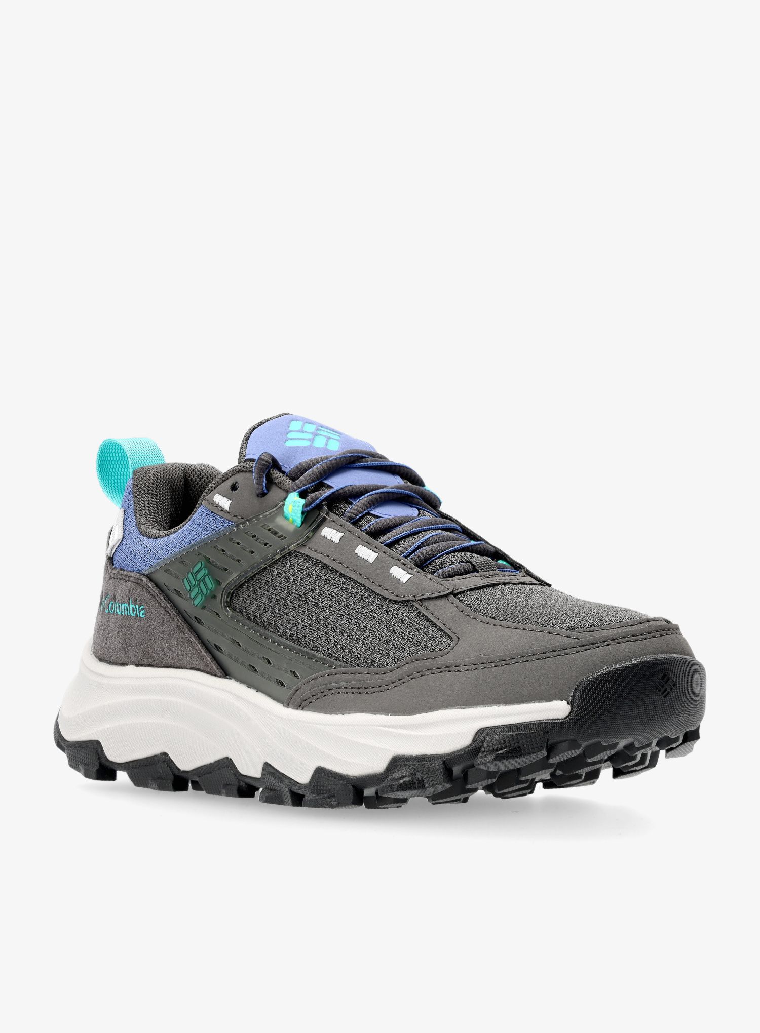 Ženski pohodniški čevlji Columbia Hatana Max Outdry - dark grey/electric turquoise