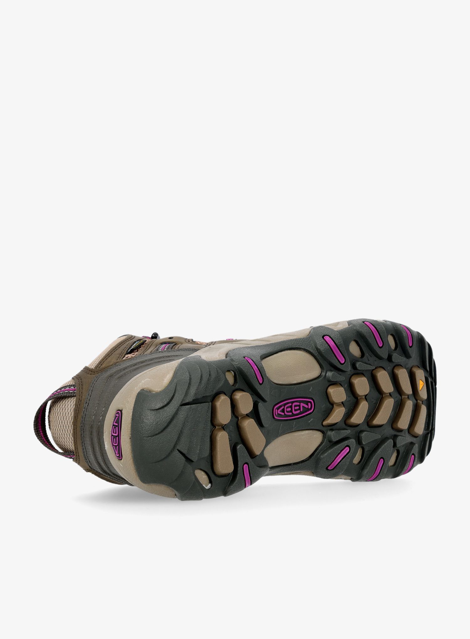 Ženski pohodniški čevlji Keen Koven Mid Wp - bungee cord/wood violet