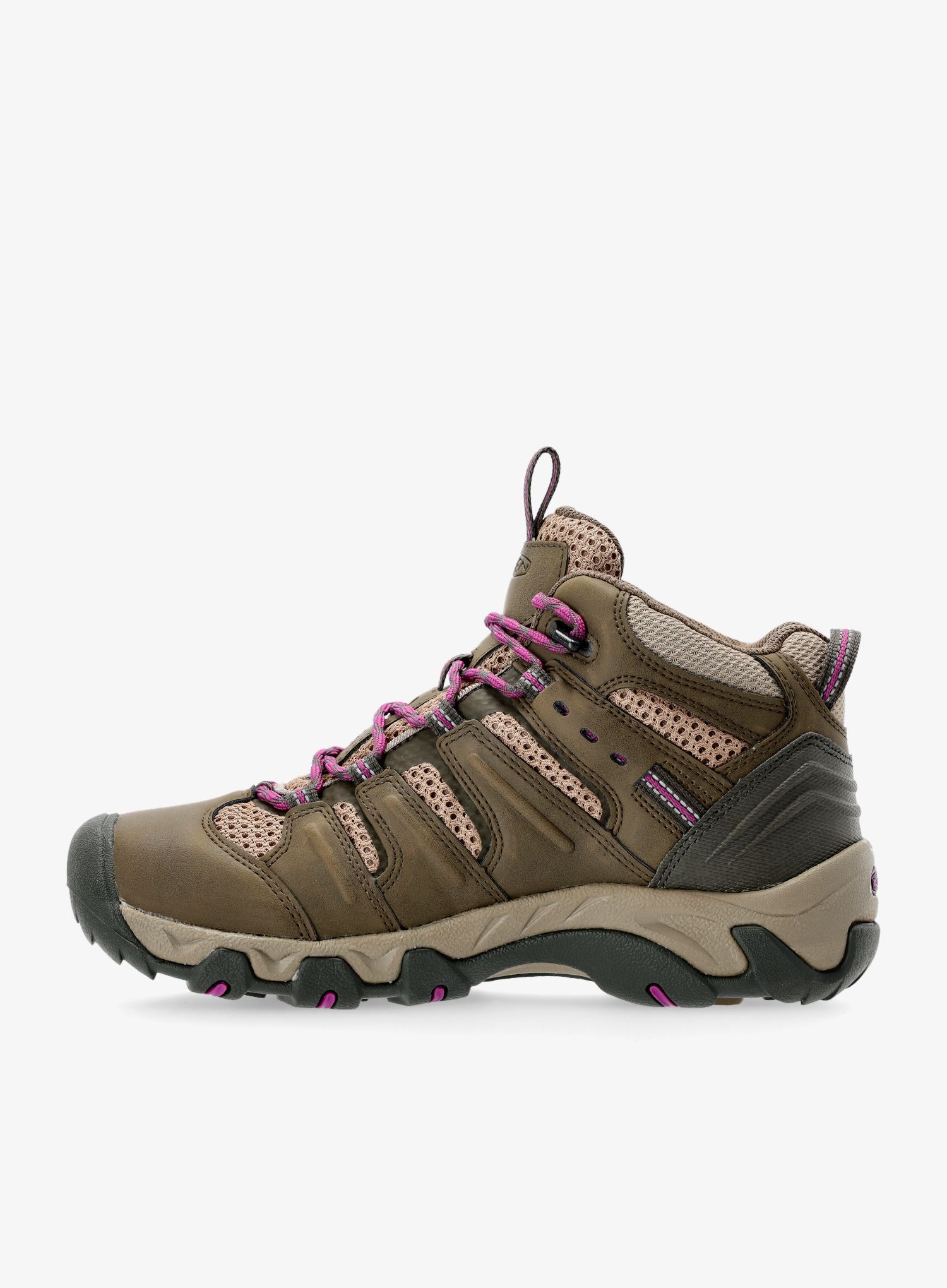 Ženski pohodniški čevlji Keen Koven Mid Wp - bungee cord/wood violet