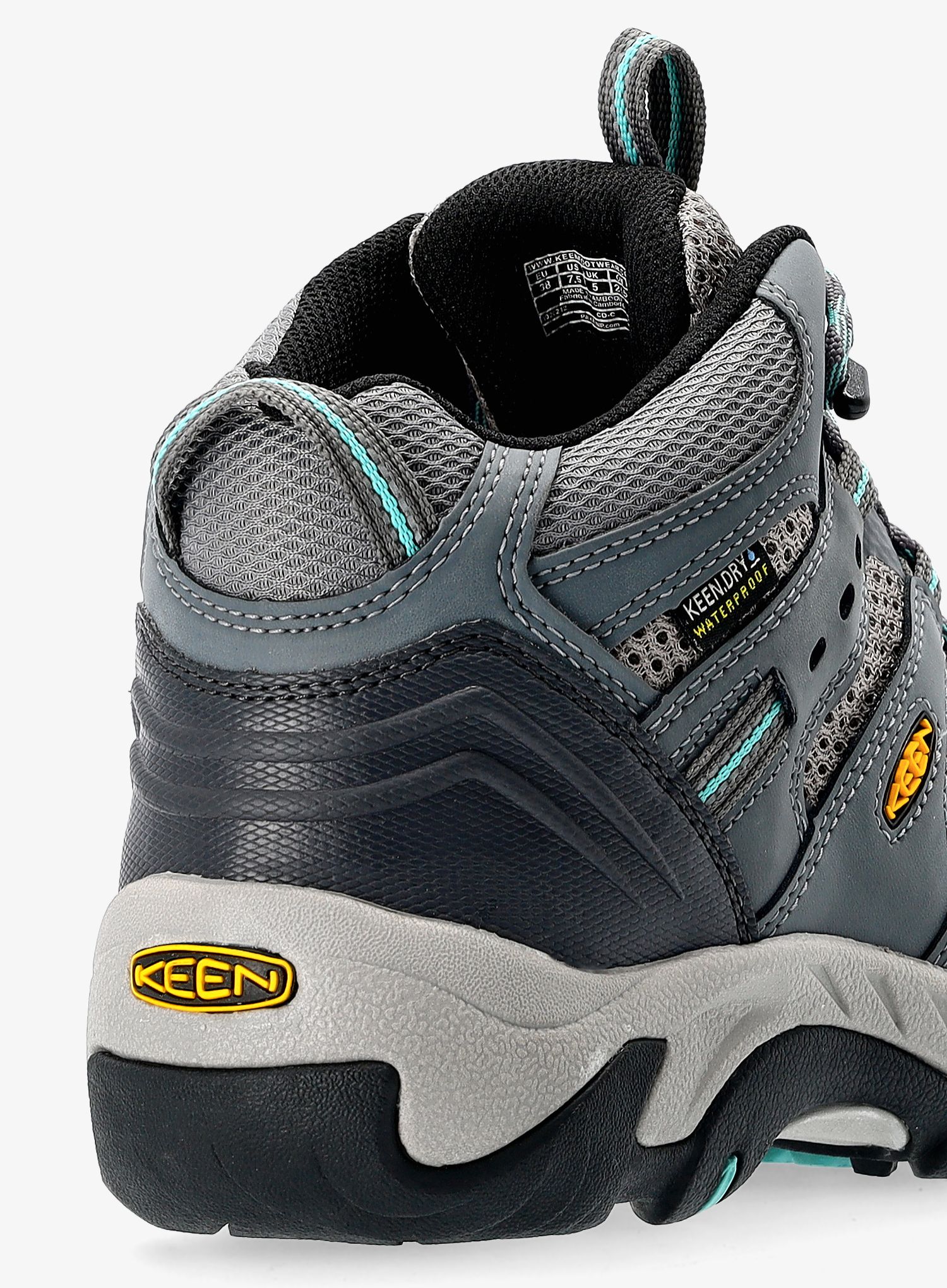 Ženski pohodniški čevlji Keen Koven Mid Wp - steel grey/wasabi