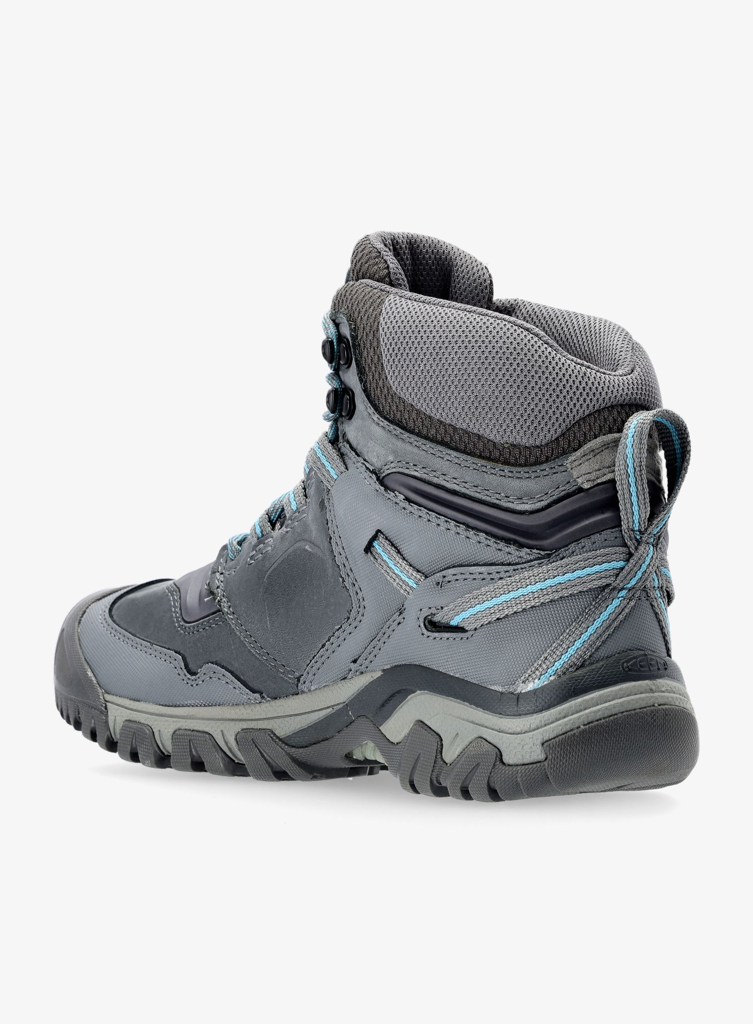 Ženski pohodniški čevlji Keen Ridge Flex Mid WP - steel grey/porcelain