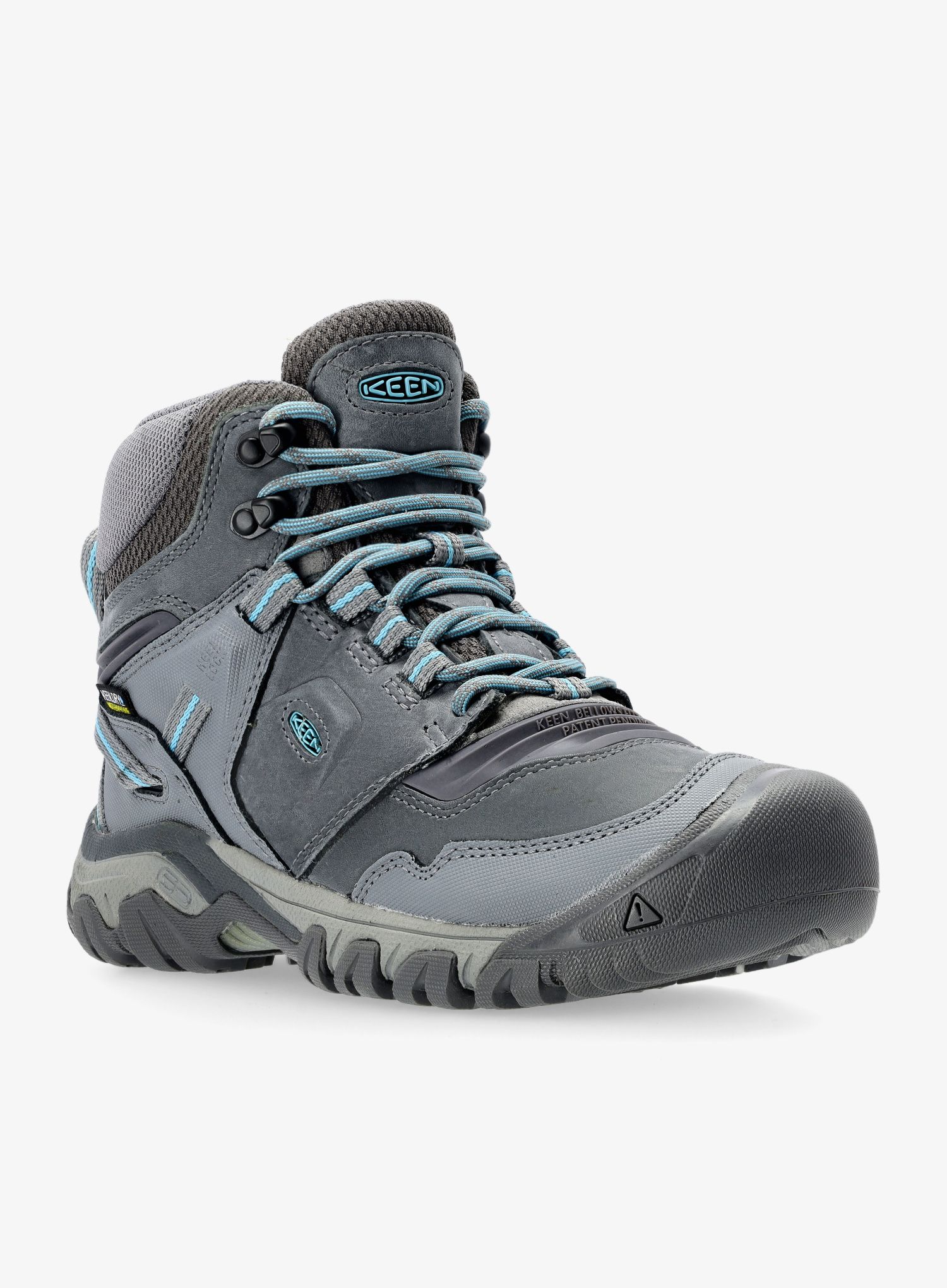 Ženski pohodniški čevlji Keen Ridge Flex Mid WP - steel grey/porcelain