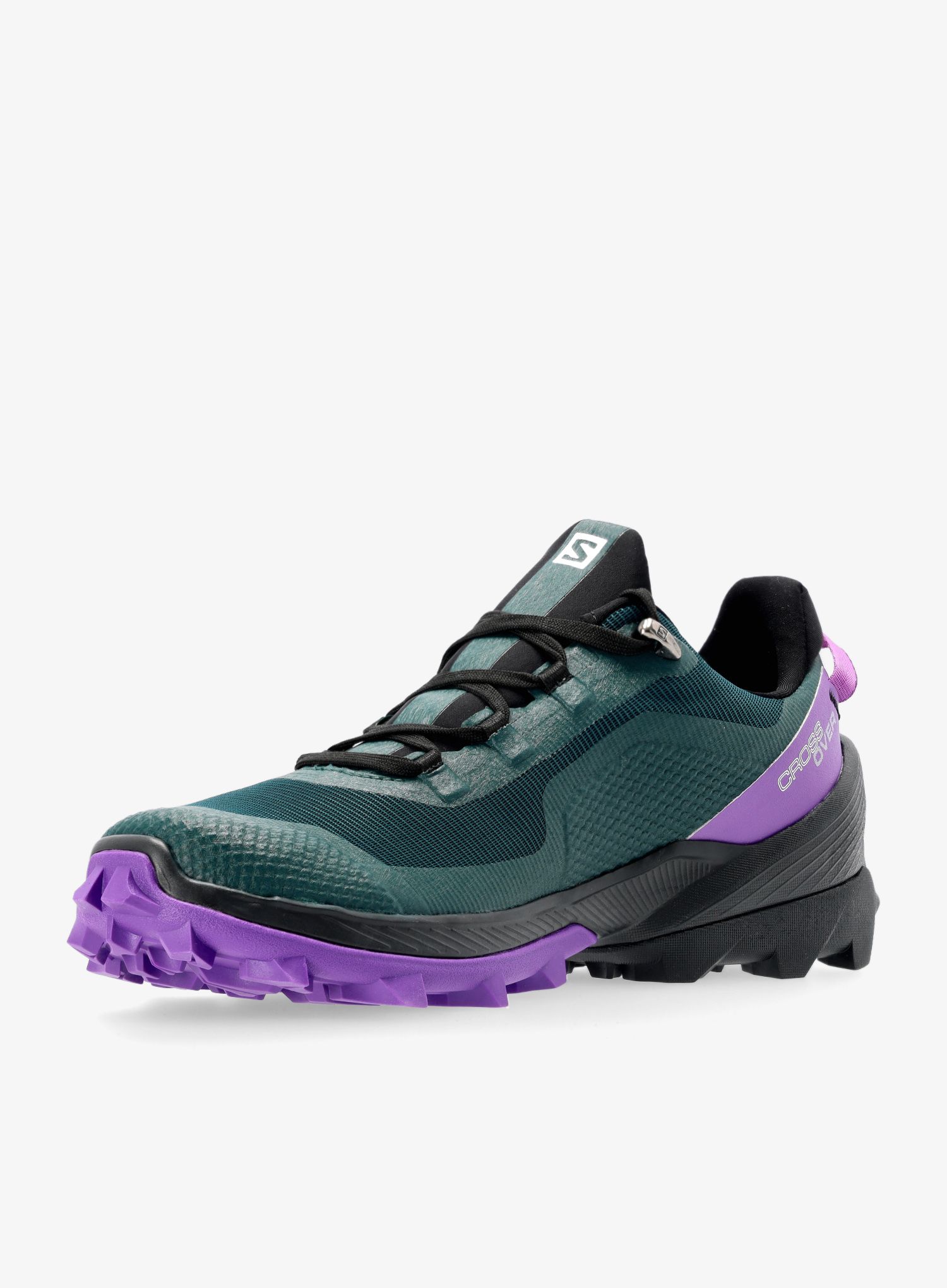 Ženski pohodniški čevlji Salomon Cross Over GTX - ponder/black/royal