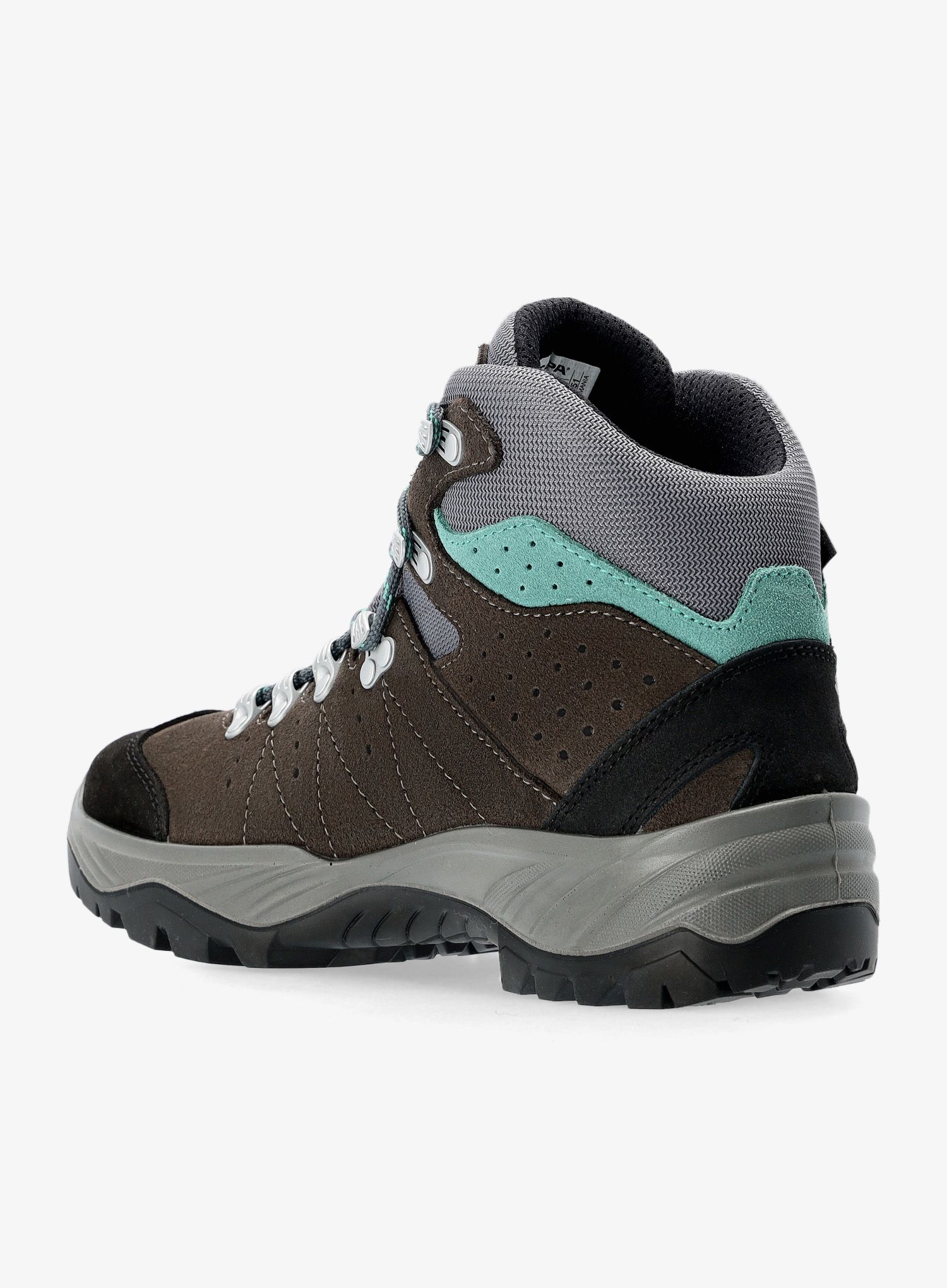 Ženski pohodniški čevlji Scarpa Mistral GTX - smoke/lagoon