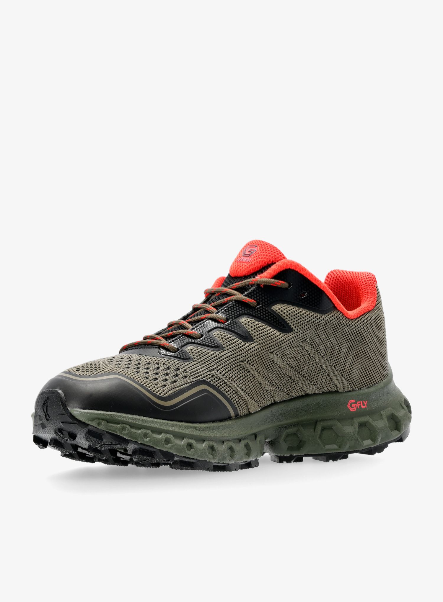 Moški pohodniški čevlji Inov-8 RocFly G 350 - olive/orange