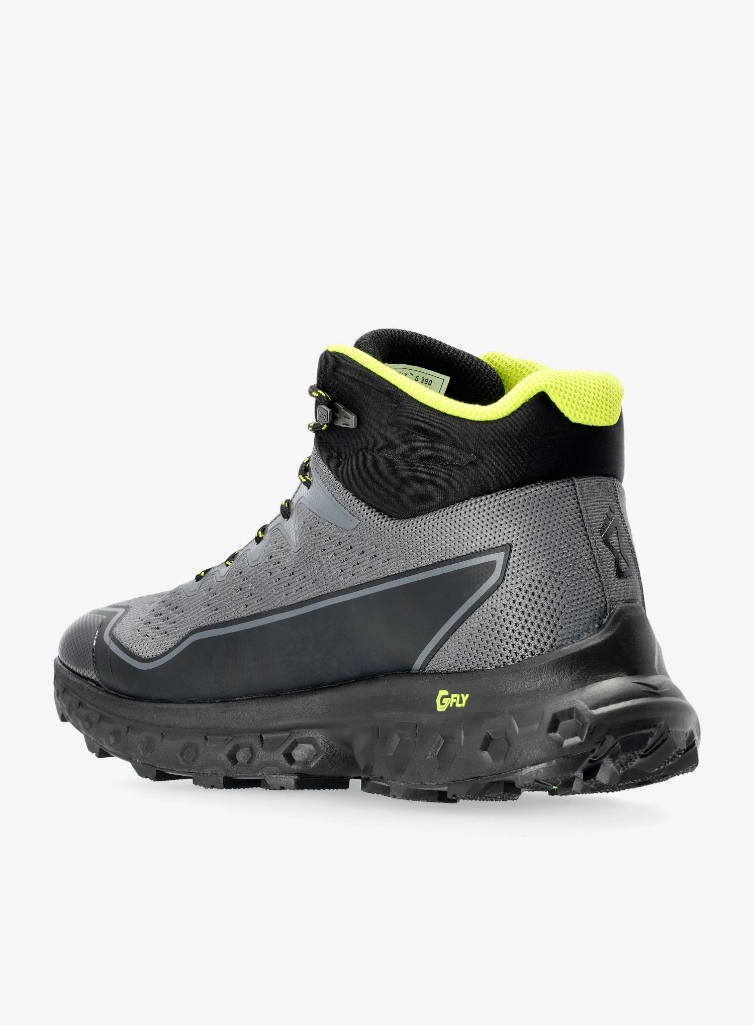 Moški pohodniški čevlji Inov-8 RocFly G 390 - grey/black/yellow