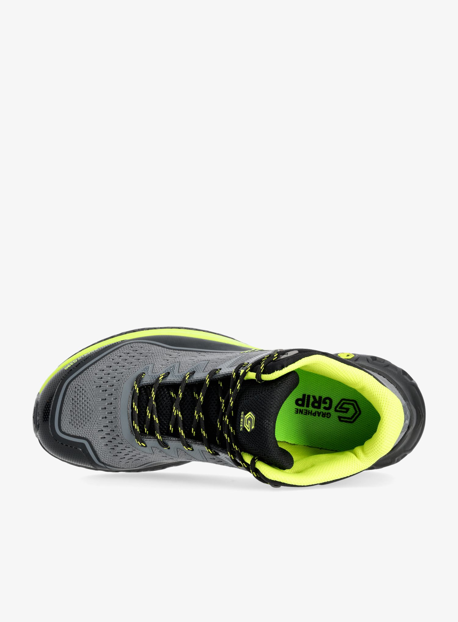 Moški pohodniški čevlji Inov-8 RocFly G 390 - grey/black/yellow