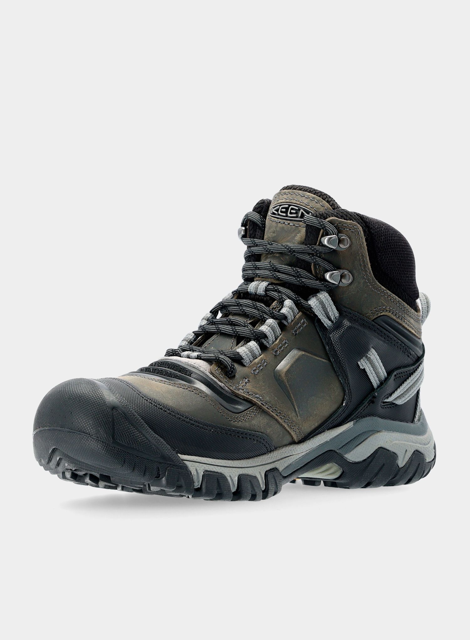 Moški pohodniški čevlji Keen Ridge Flex MID WP - magnet/black