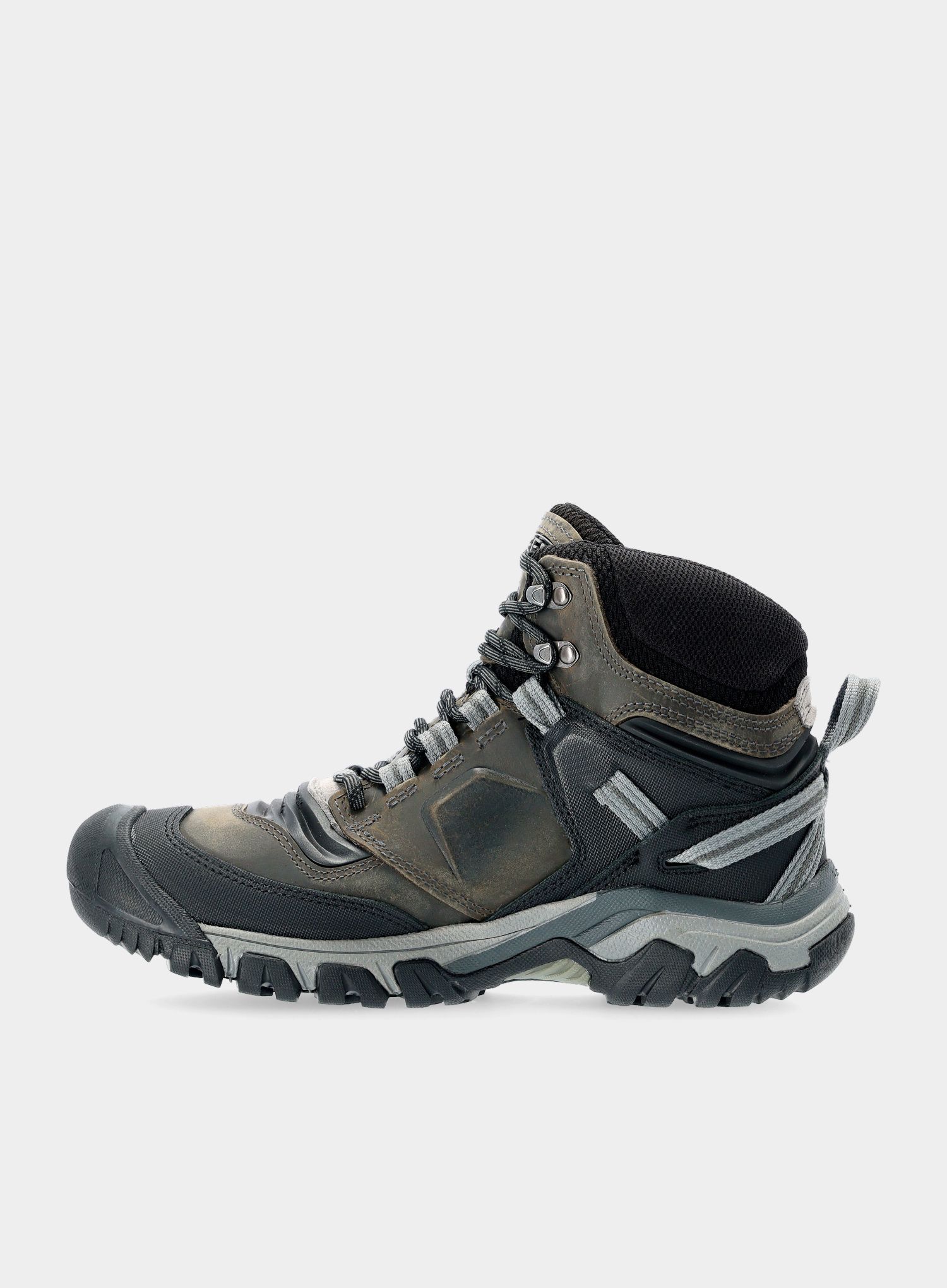 Moški pohodniški čevlji Keen Ridge Flex MID WP - magnet/black