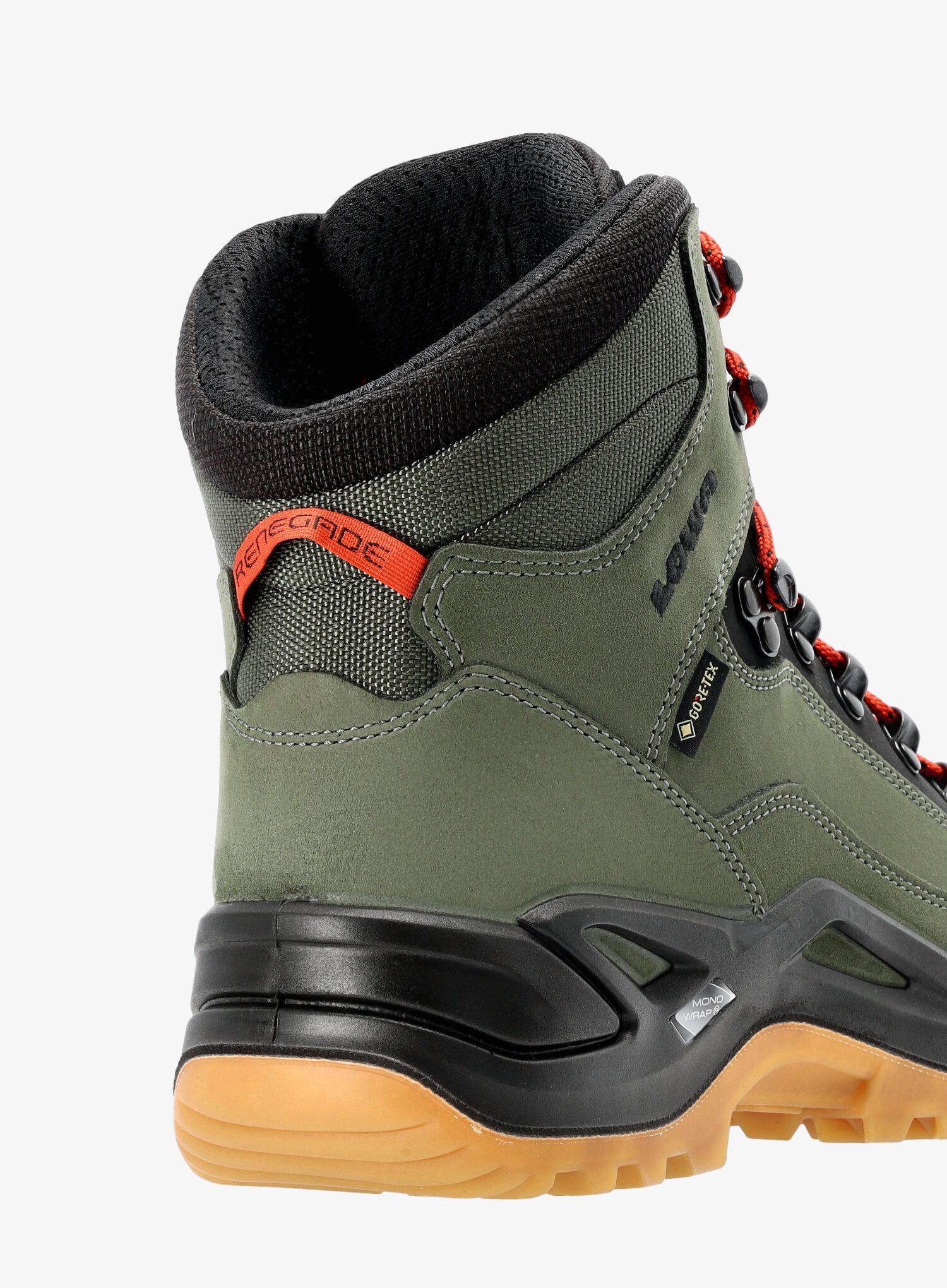 Moški pohodniški čevlji Lowa Renegade GTX Mid - forest/orange