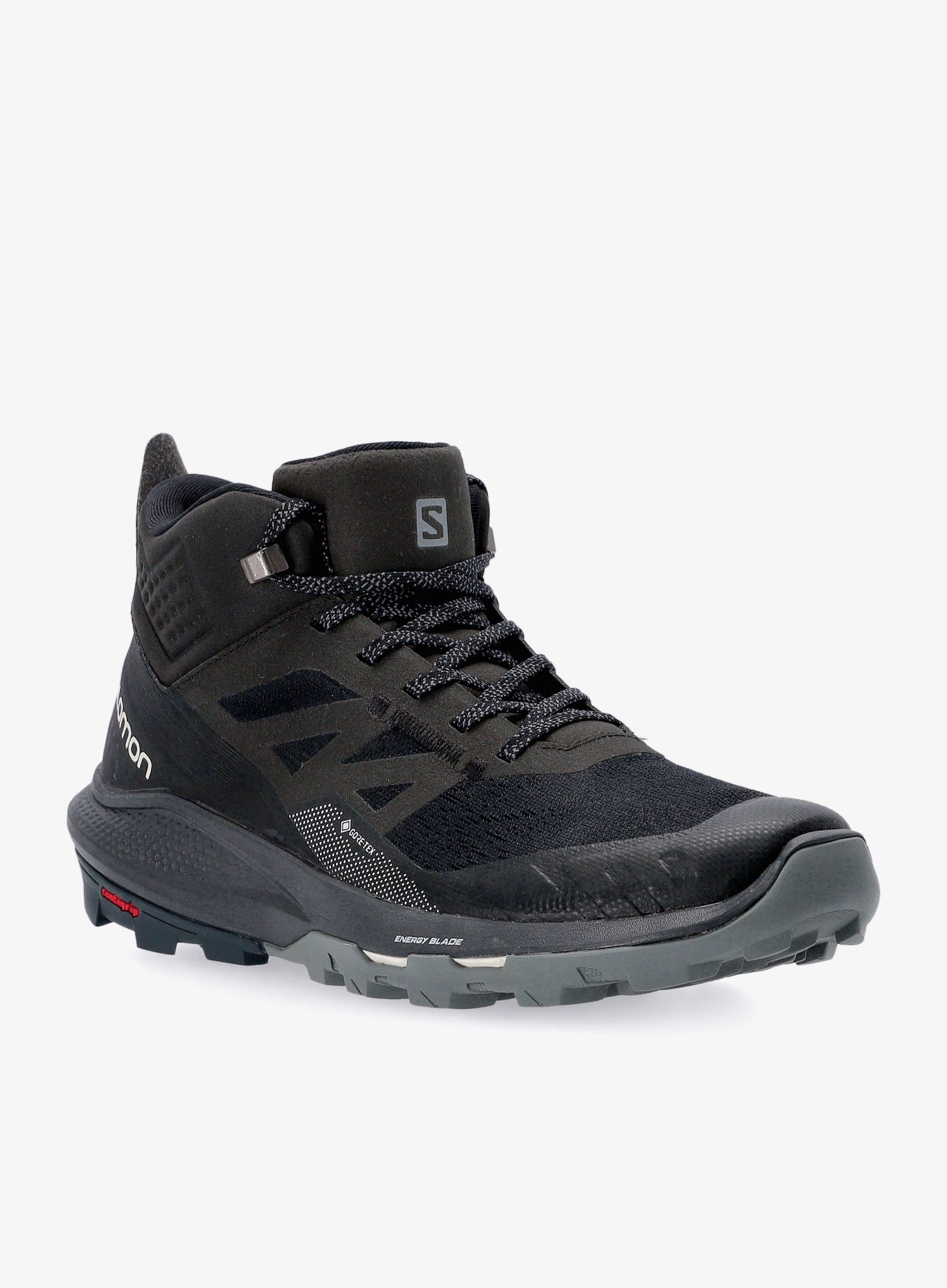 Moški pohodniški čevlji Salomon Outpulse Mid GTX - black/ebony/vanilla ice