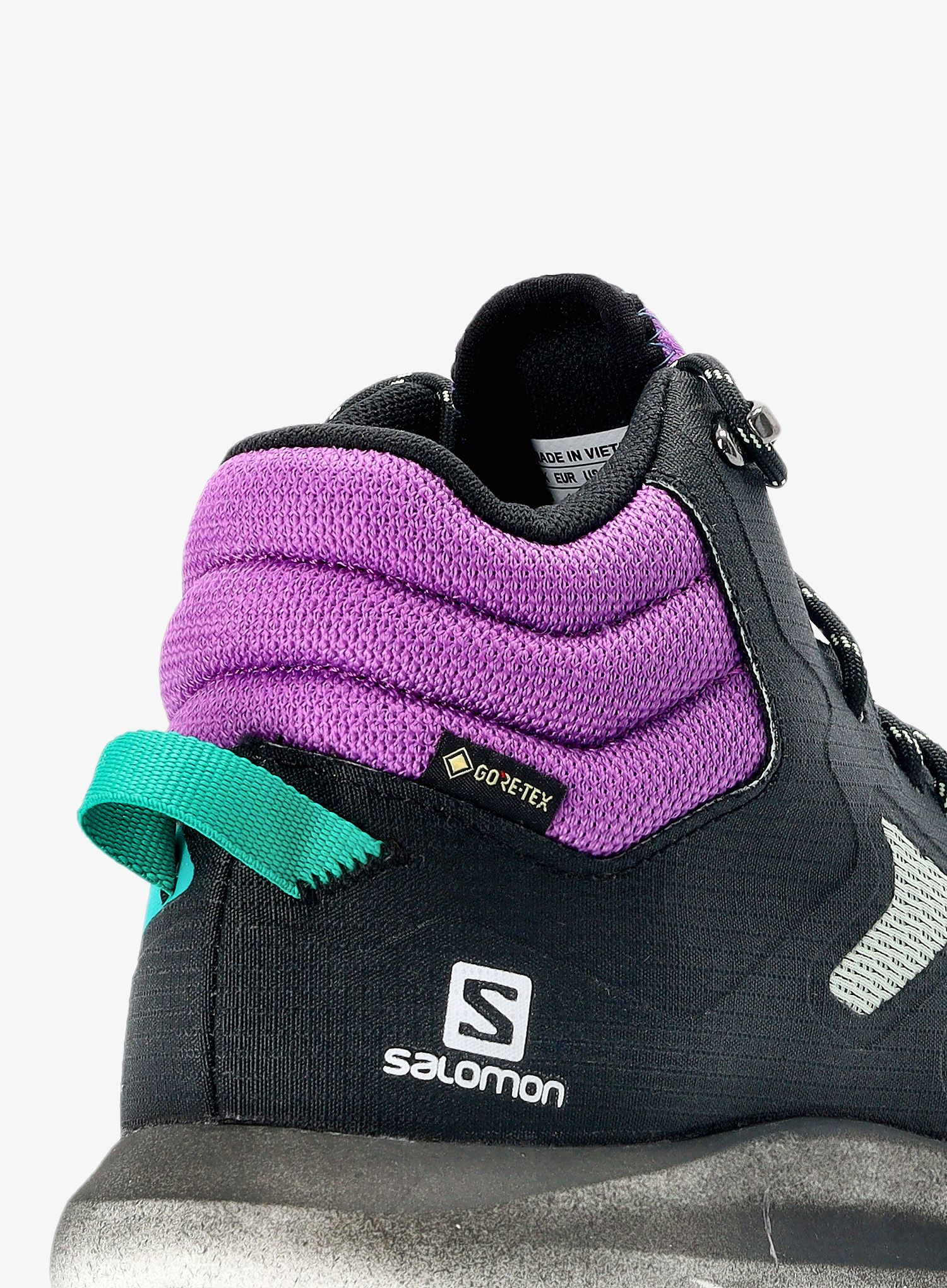 Moški pohodniški čevlji Salomon Predict Hike MID GTX - black/aqua gray