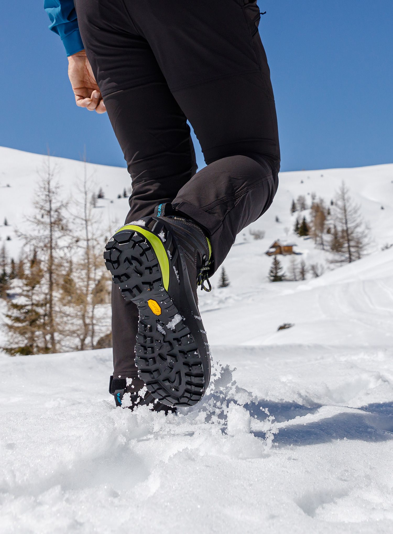 Moški pohodniški čevlji Scarpa Cyclone S GTX - shark/lime