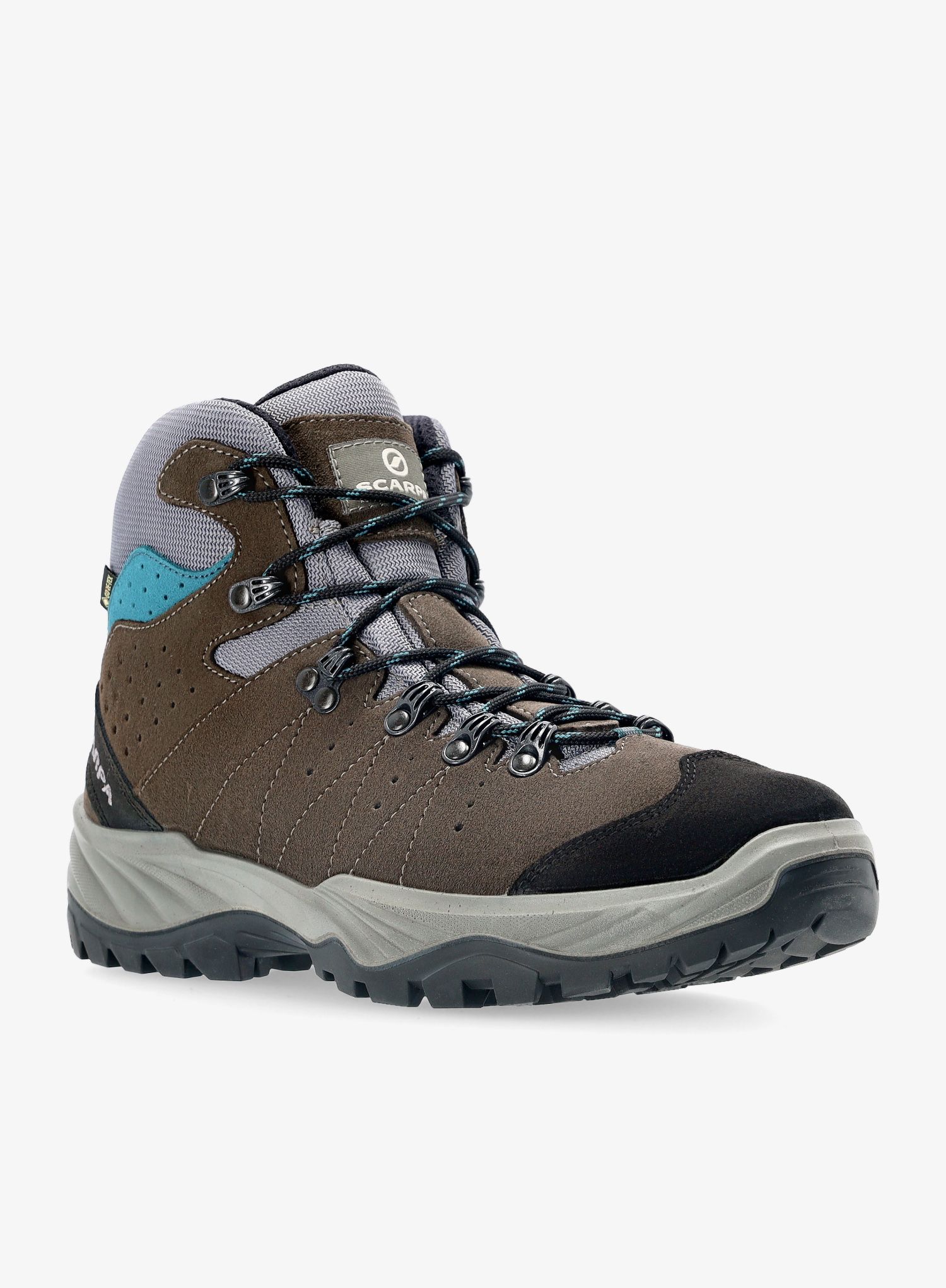 Moški pohodniški čevlji Scarpa Mistral GTX - smoke/lake blue