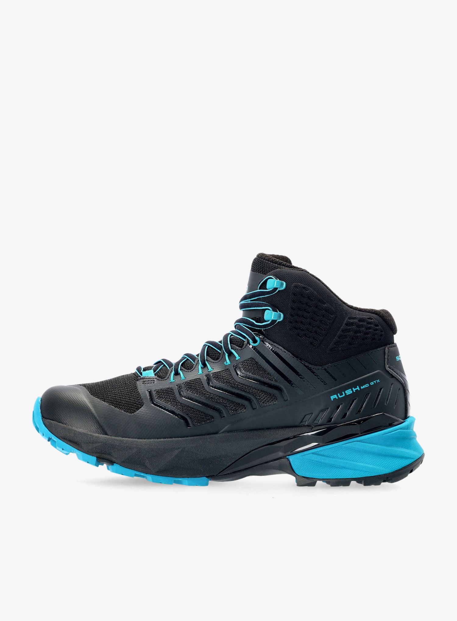 Moški pohodniški čevlji Scarpa Rush Mid GTX - black/ottanio