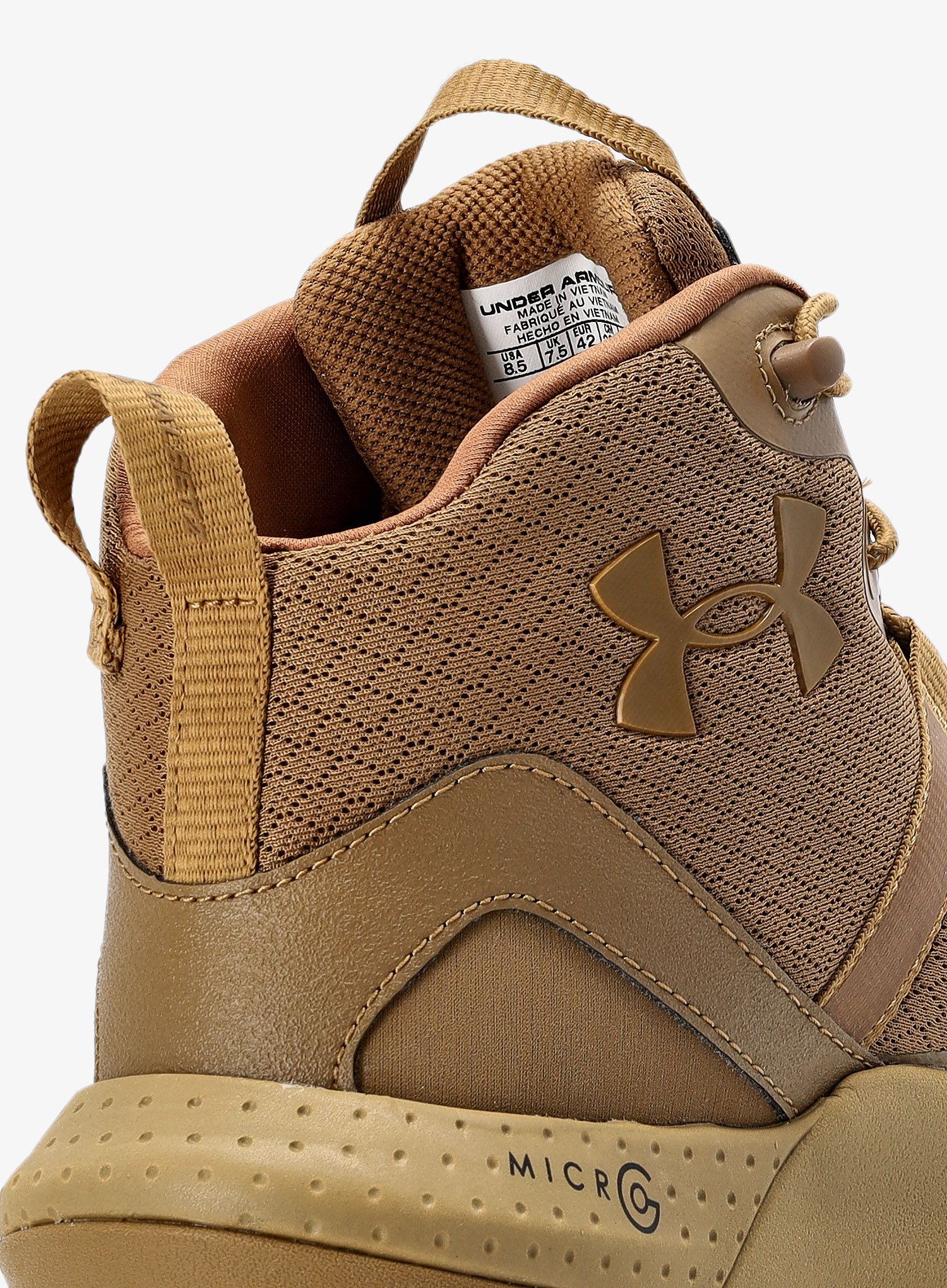 Moški čevlji Under Armour Micro G Valsetz Mid - coyote/coyote/coyote